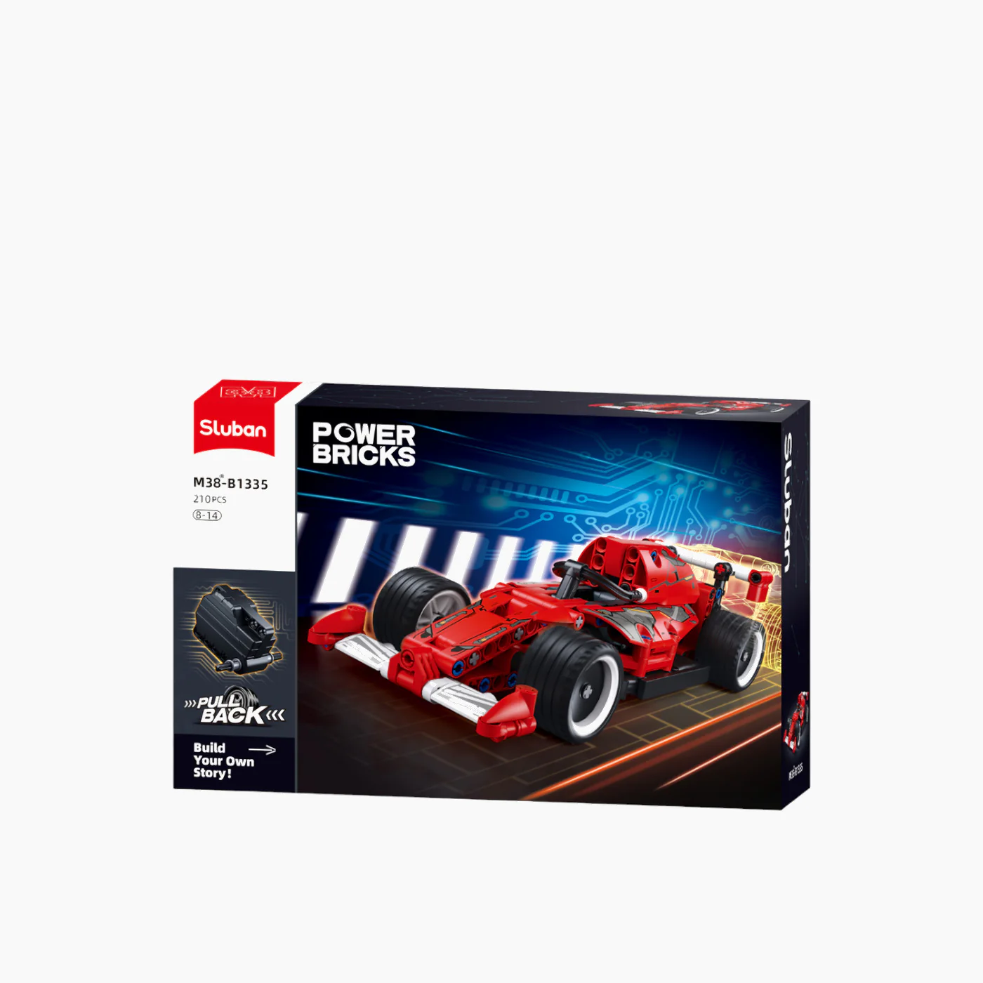 Sluban Power Bricks Formula Car (Pull Back) 210 Pcs - Image 4