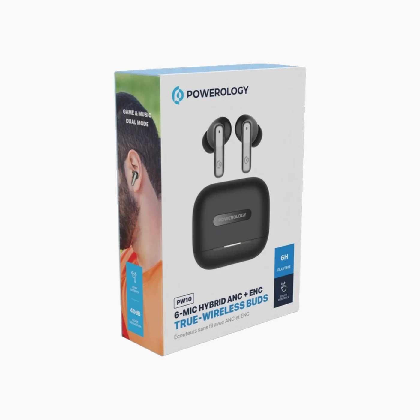 Powerology 6 Mic Hybrid True Wireless Buds - Image 4