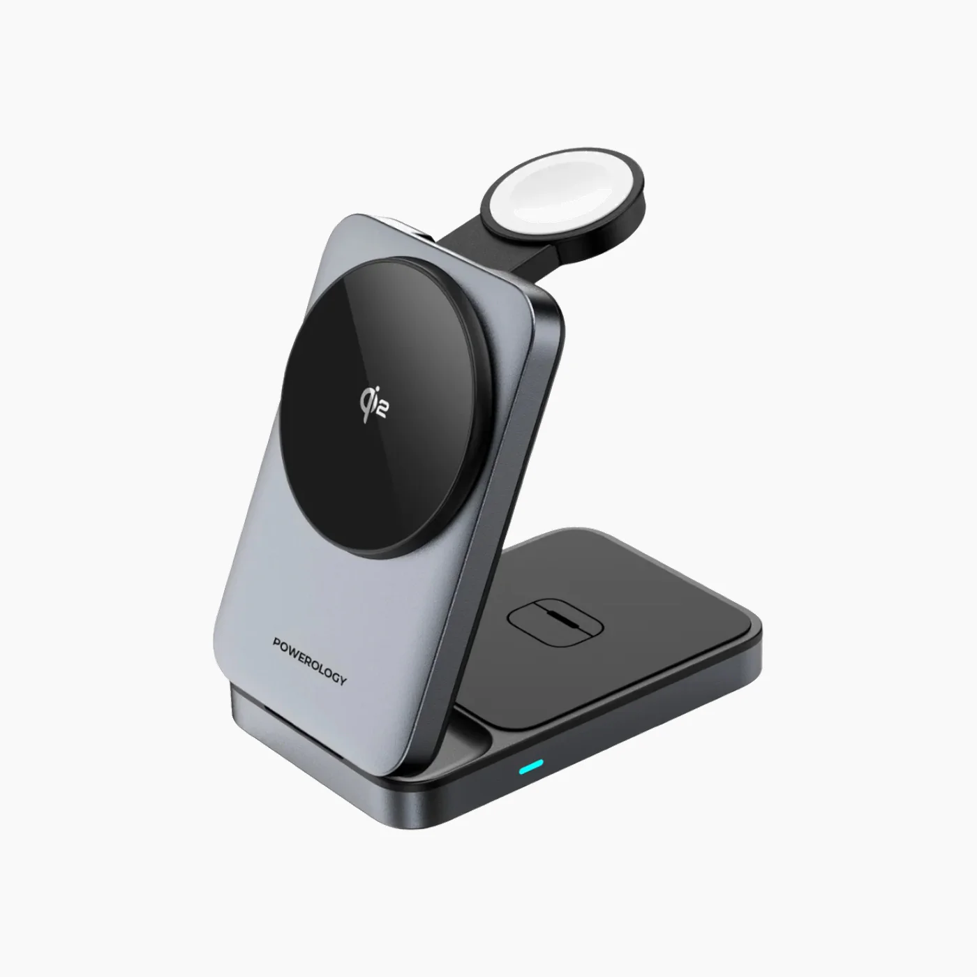 Powerology Foldable 3-in-1 Qi2 Wireless Charger
