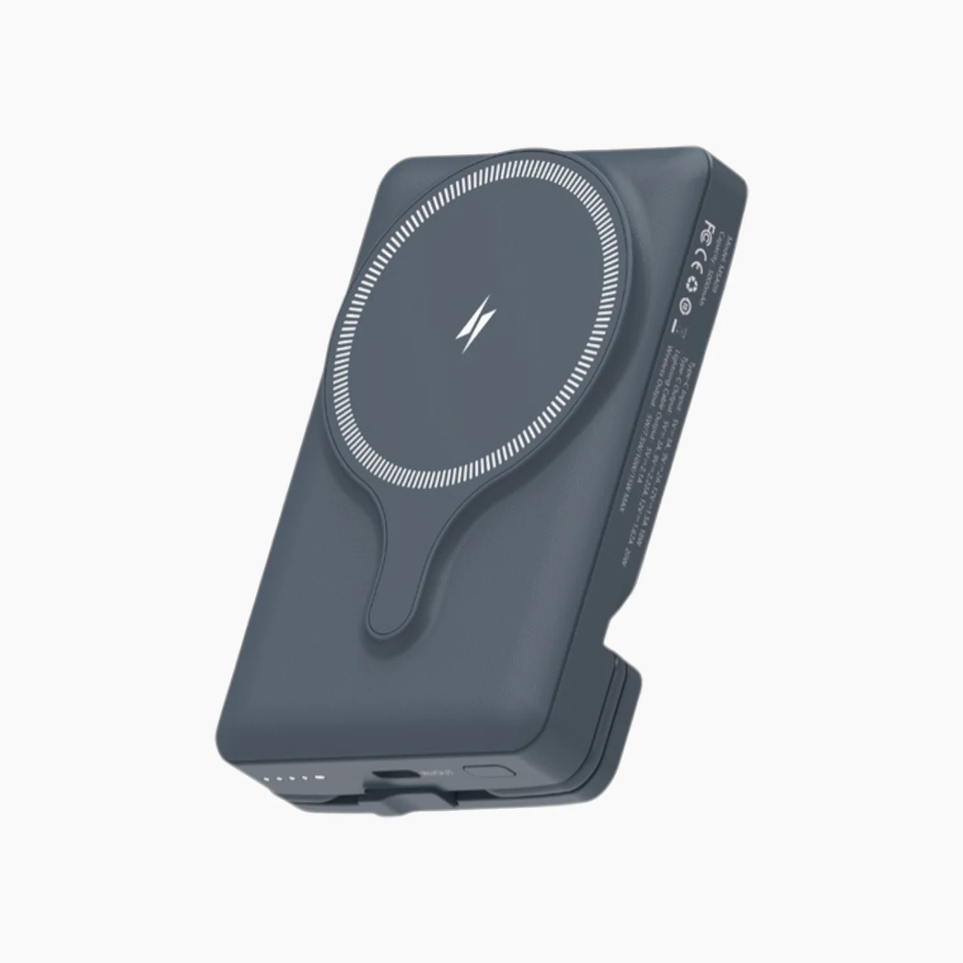 Powerology Power Bank With Magnetic Wireless Charger Car Mount (5000mAh)