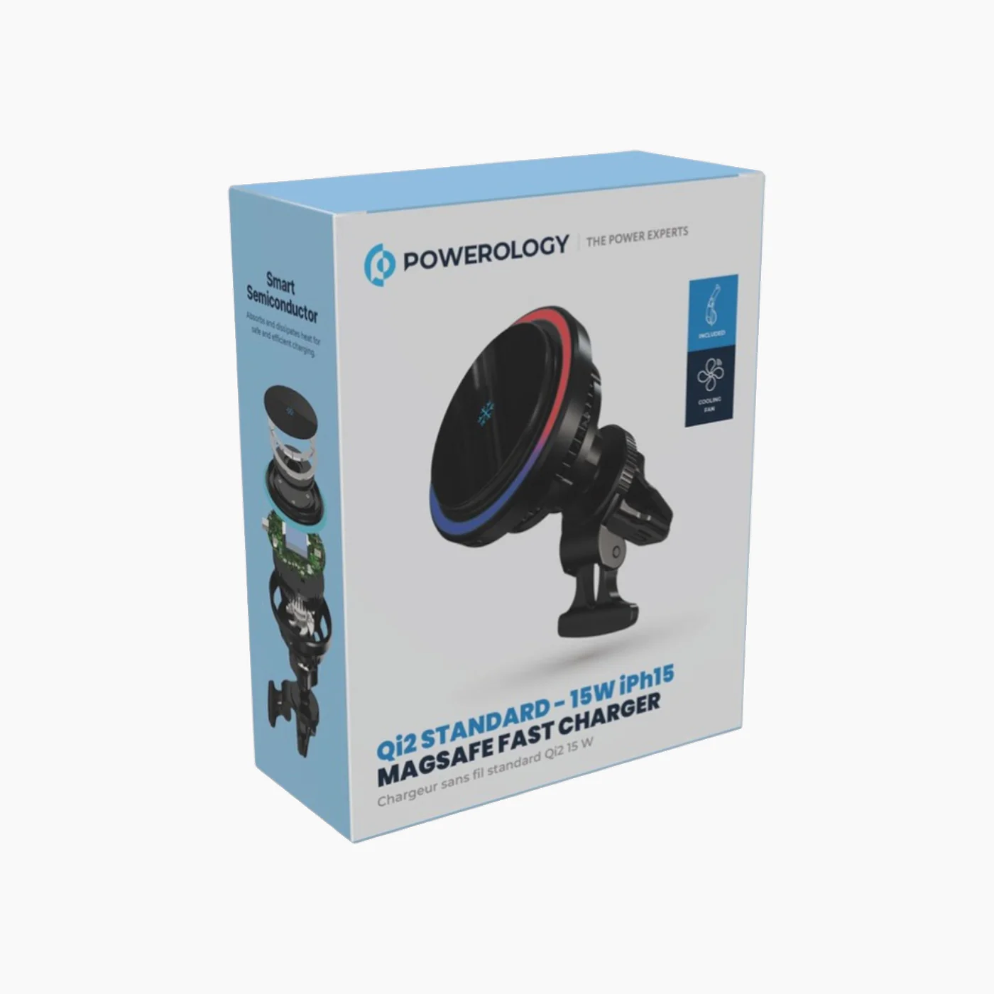 Powerology Qi2 Standard MagSafe Car holder Fast Charger (15W) - Image 7