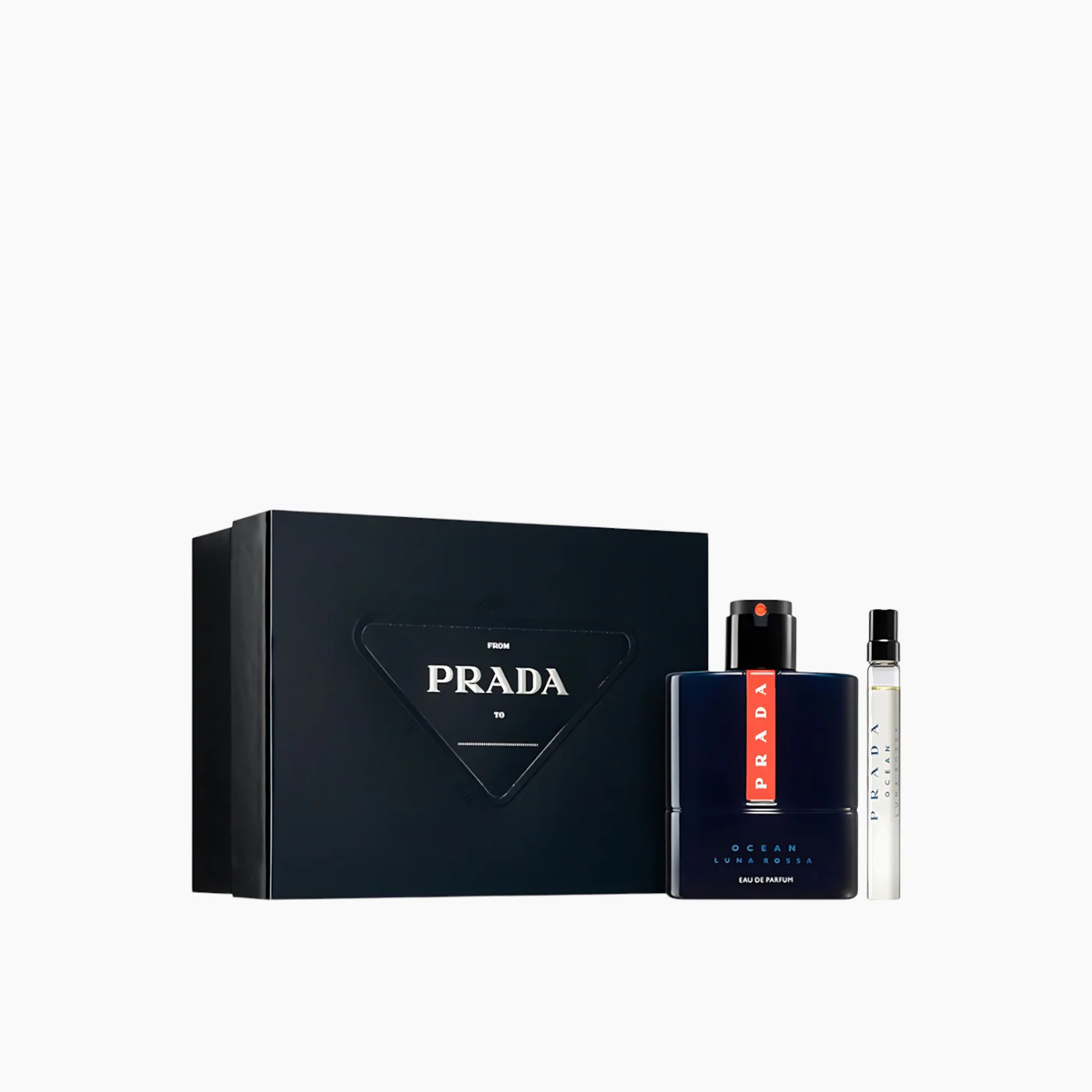 Prada Luna Rossa Ocean EDP 100Ml + EDP 10Ml Gift Set For Men - Image 2