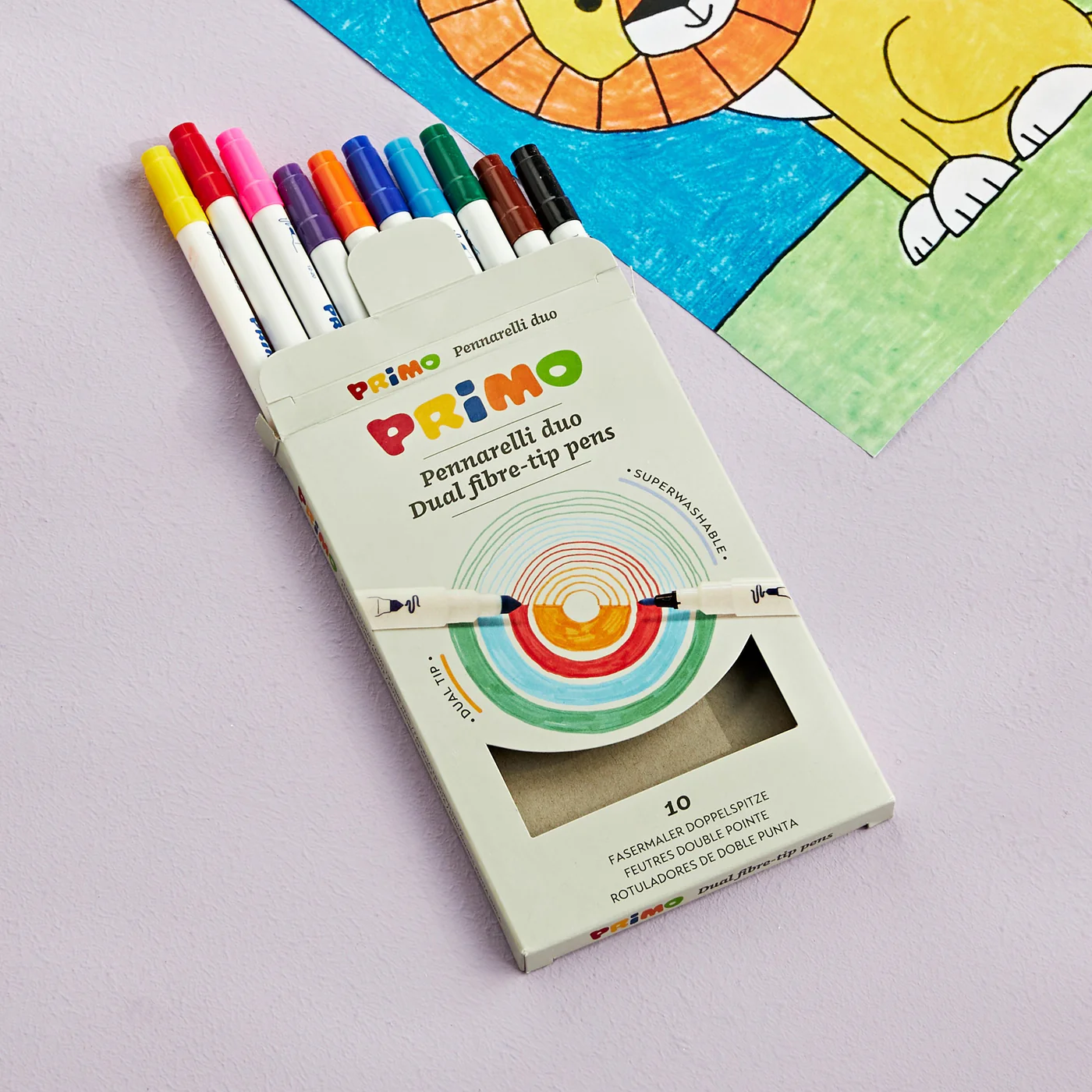 Primo Dual Fibre-Tip Pens - Image 2