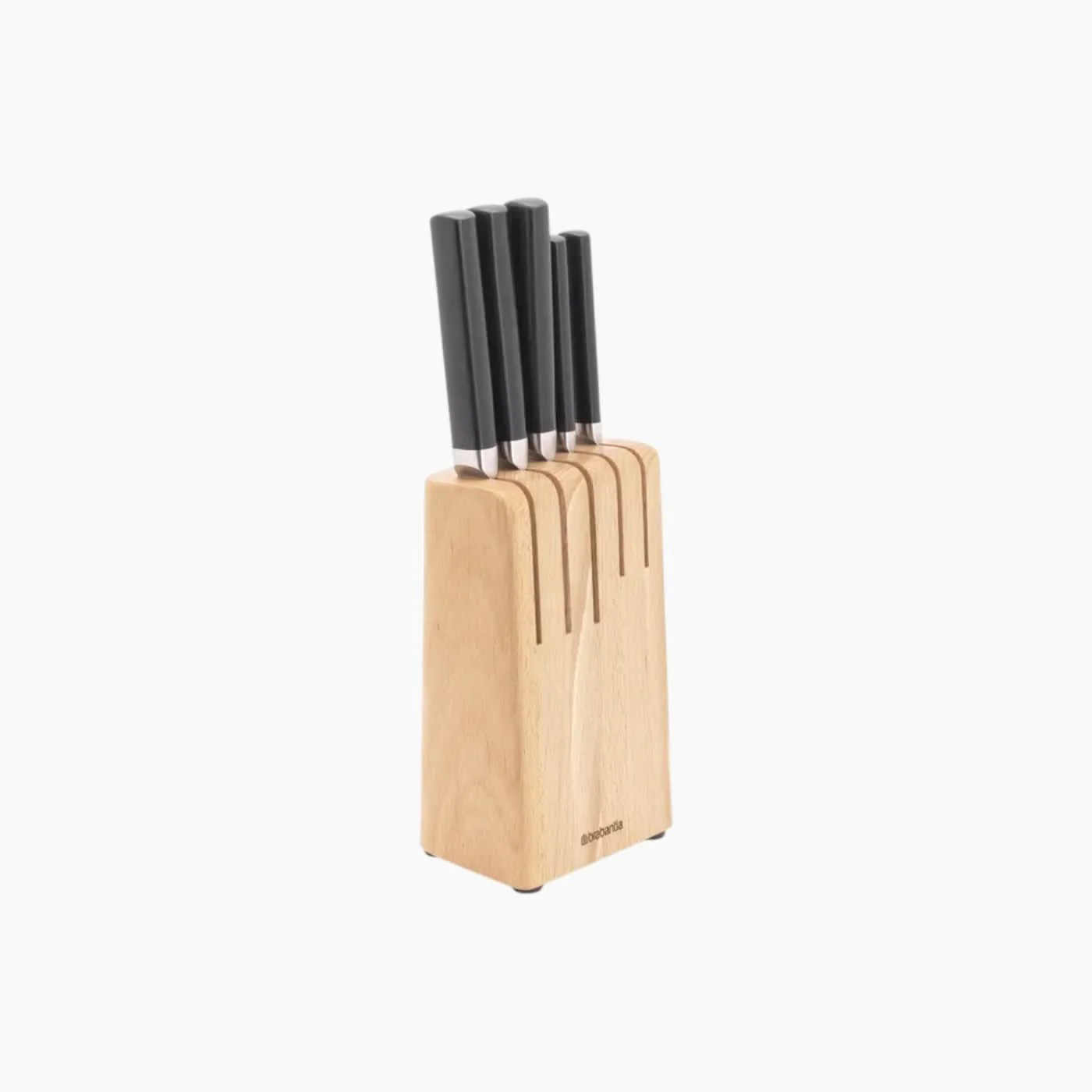 Brabantia Profile 5 Knives in Wood Block