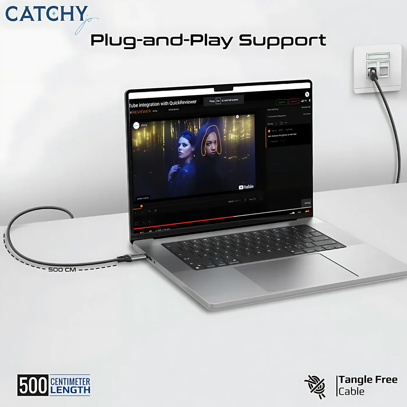 PROMATE CLink-RJ45 USB-C to Gigabit Ethernet Cable - Image 2