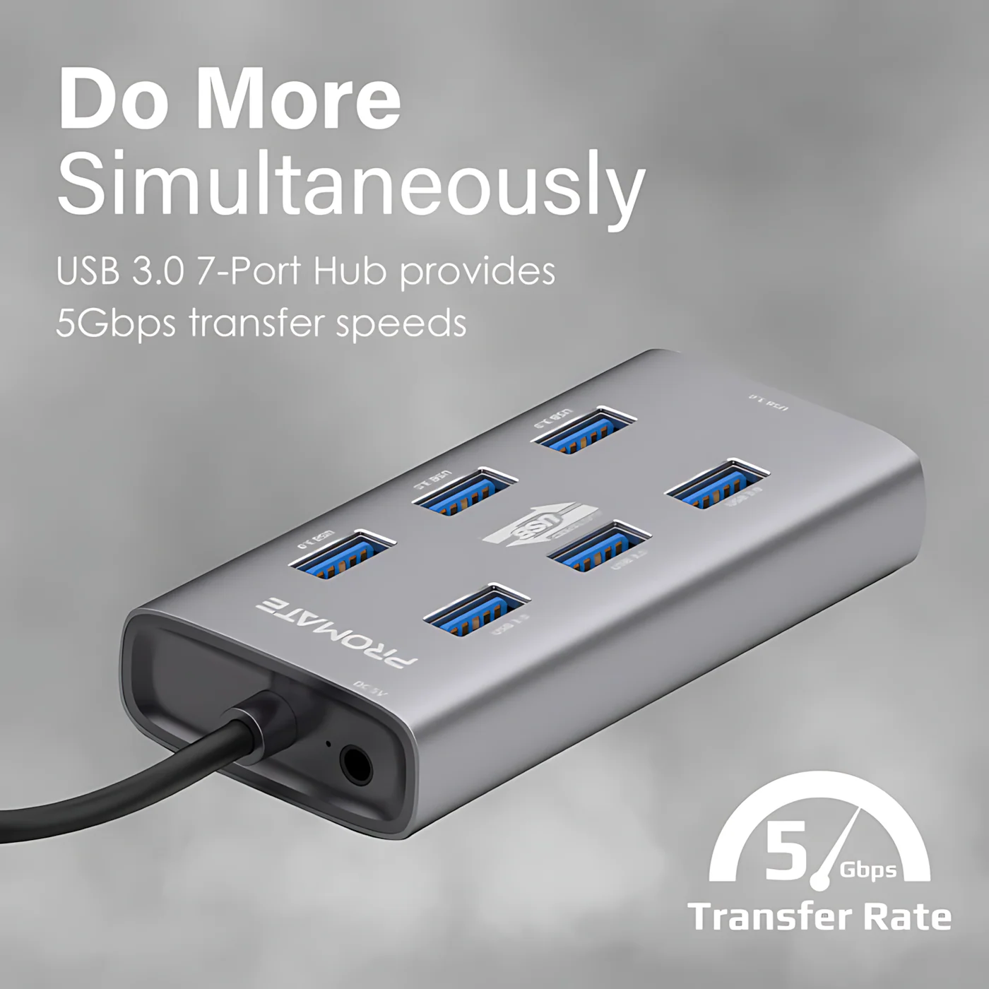 PROMATE EzHub-7 USB-C Hub - Image 2