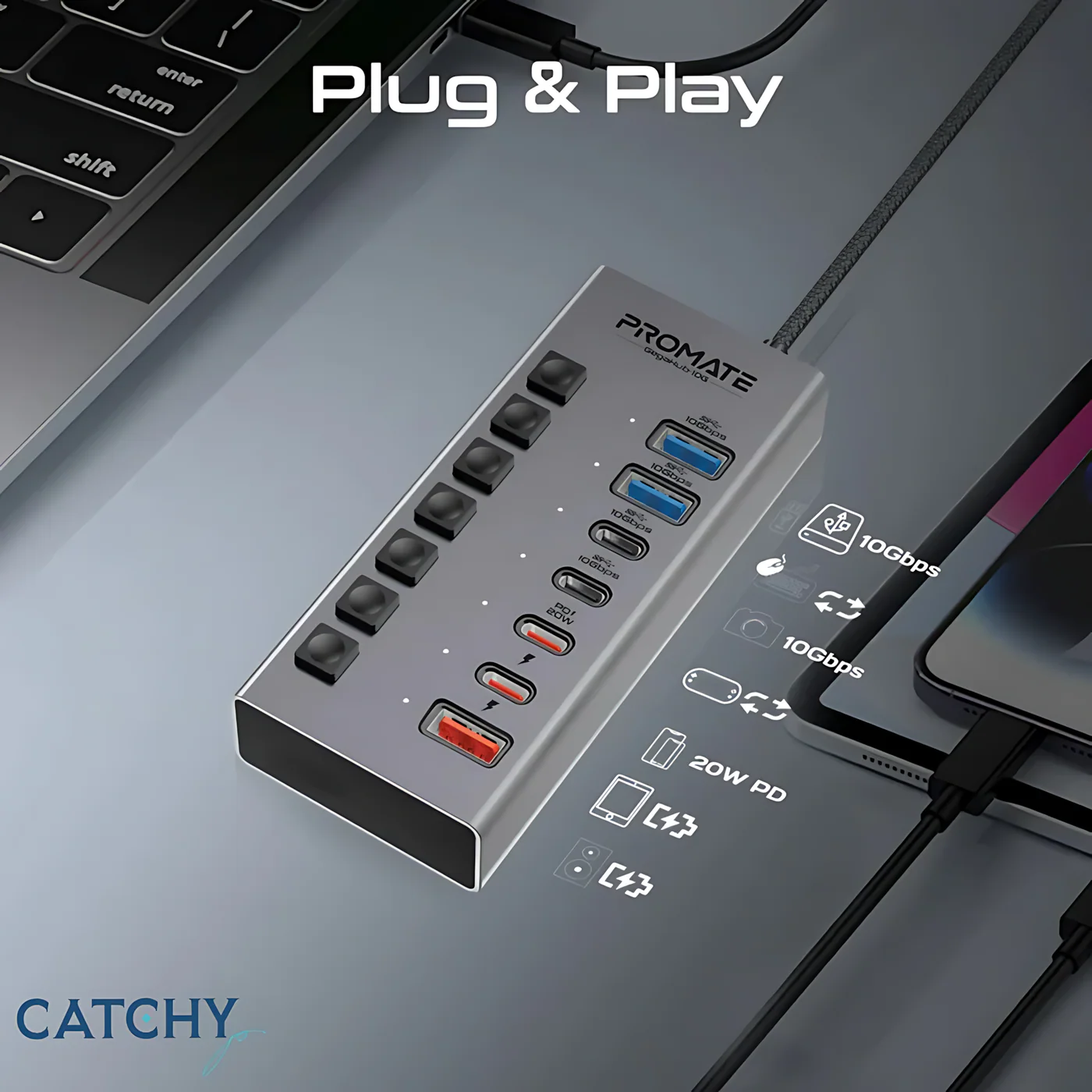 PROMATE GegaHub-10G Hub - Image 2