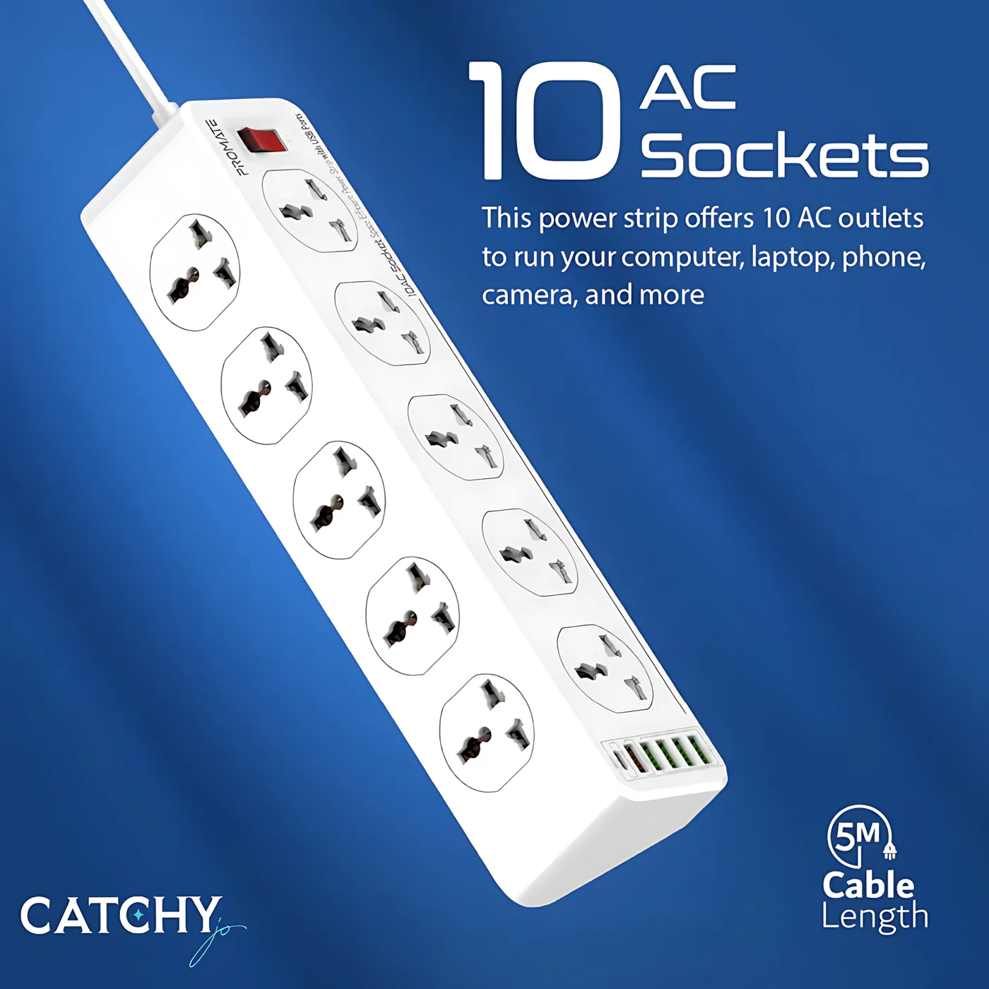 PROMATE PowerMatrix-5M Power Strip - Image 3