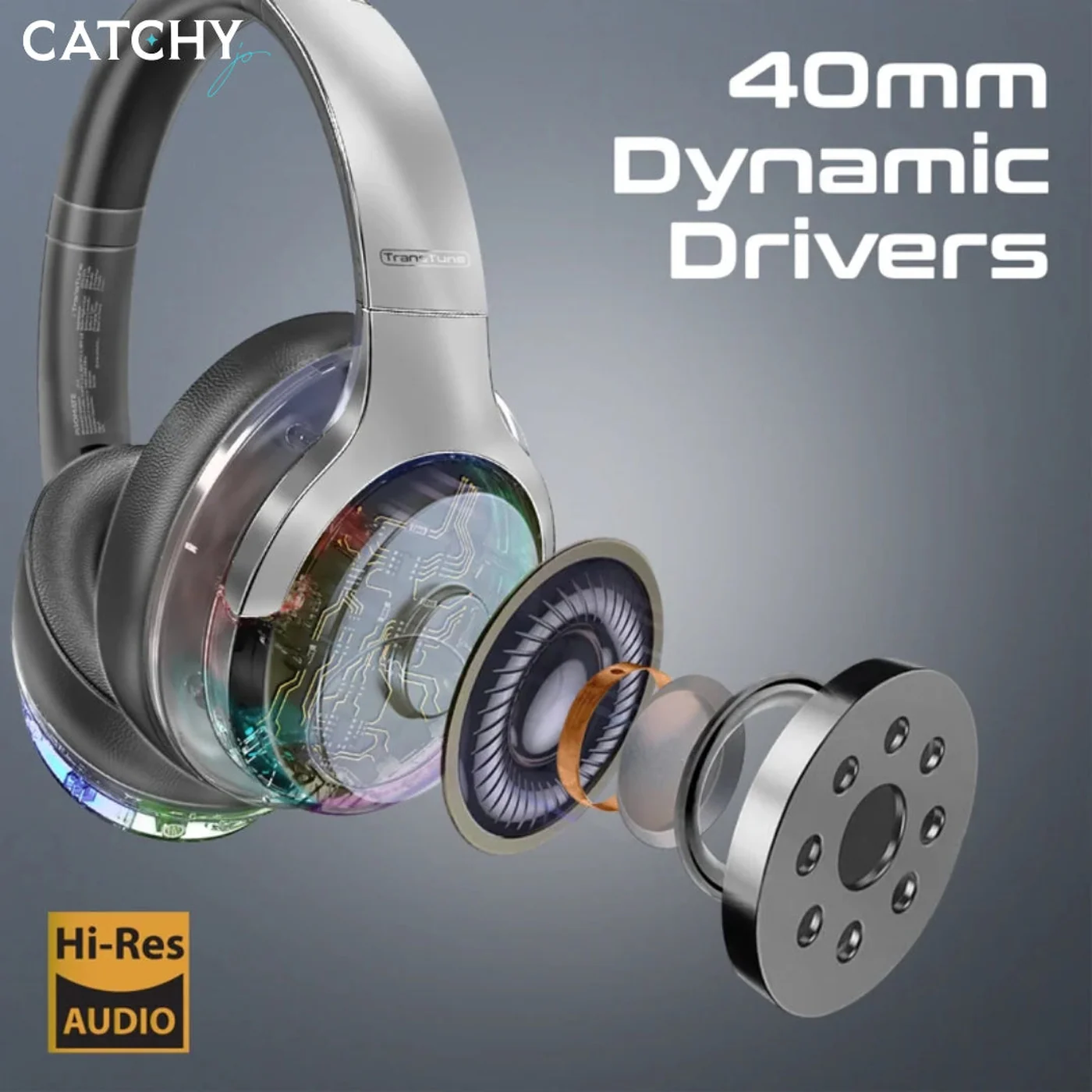 PROMATE TransTune Hi-Fi Stereo Wireless Headset - Image 2