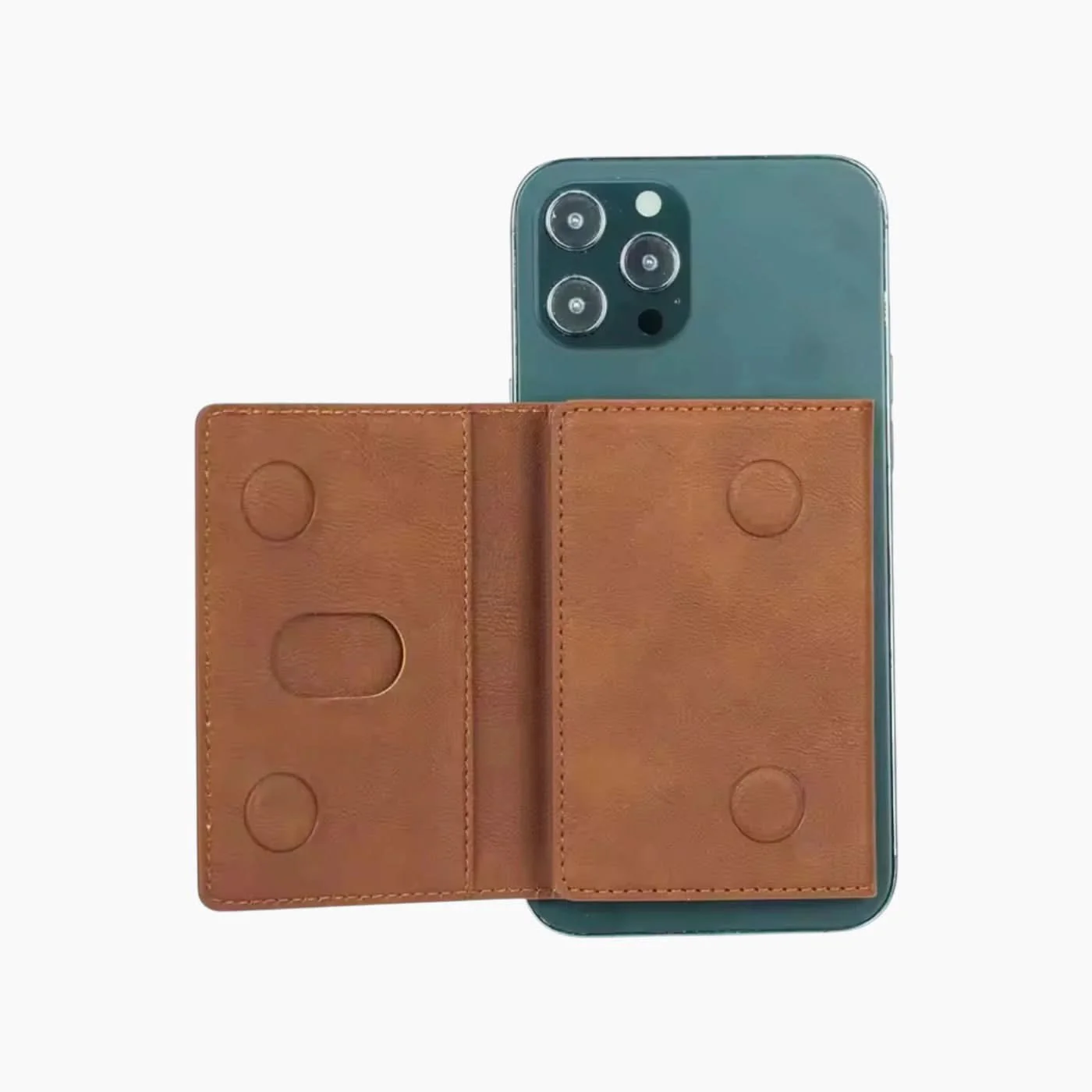 Pu Leather Magnetic Phone Wallet - Image 4