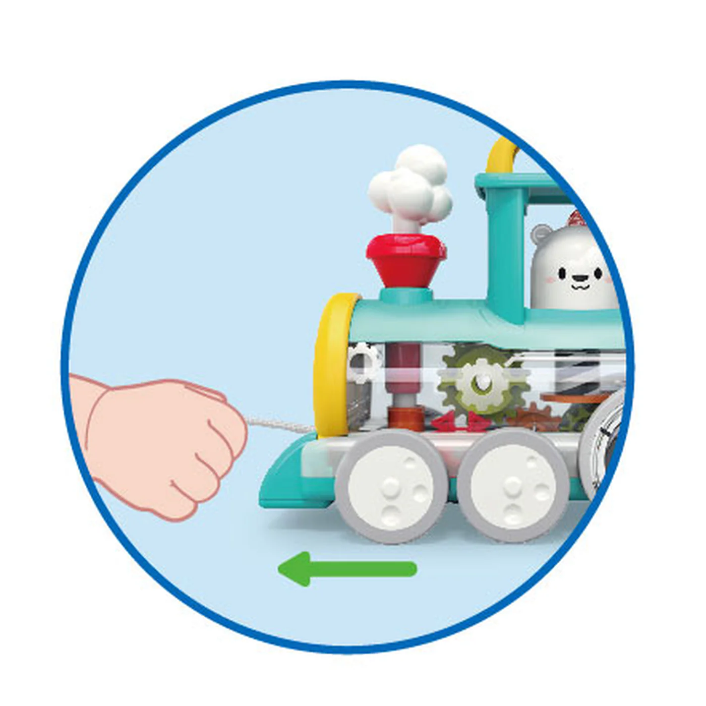 Hola Pull Along Train Engine Toy - Image 7
