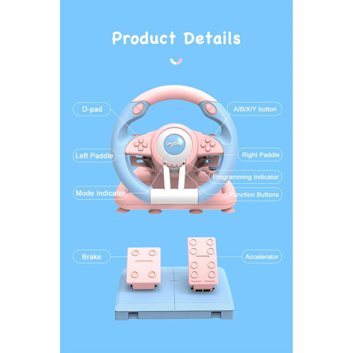 PXN V3Pro Racing Wheel - Image 6