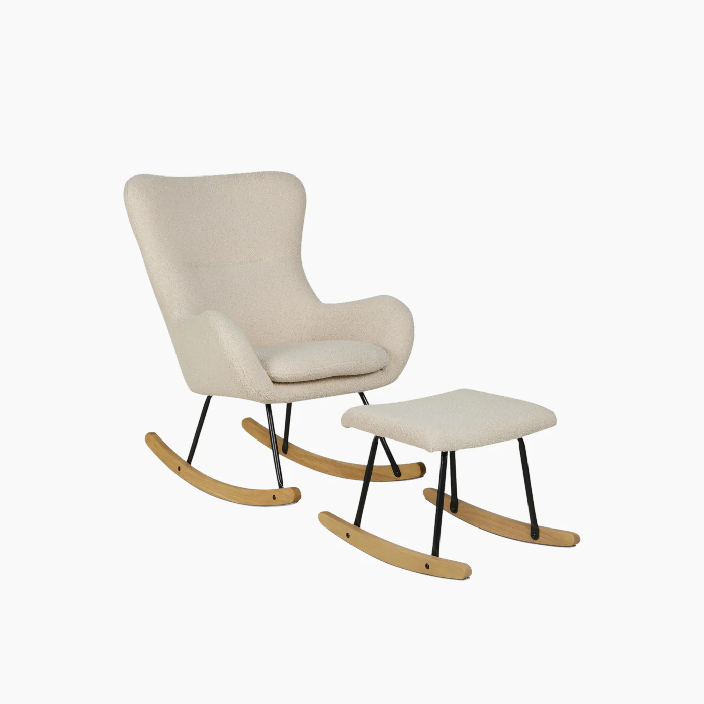 Quax Rocking Chair Basic Bouclé Sheep Beige - Image 3