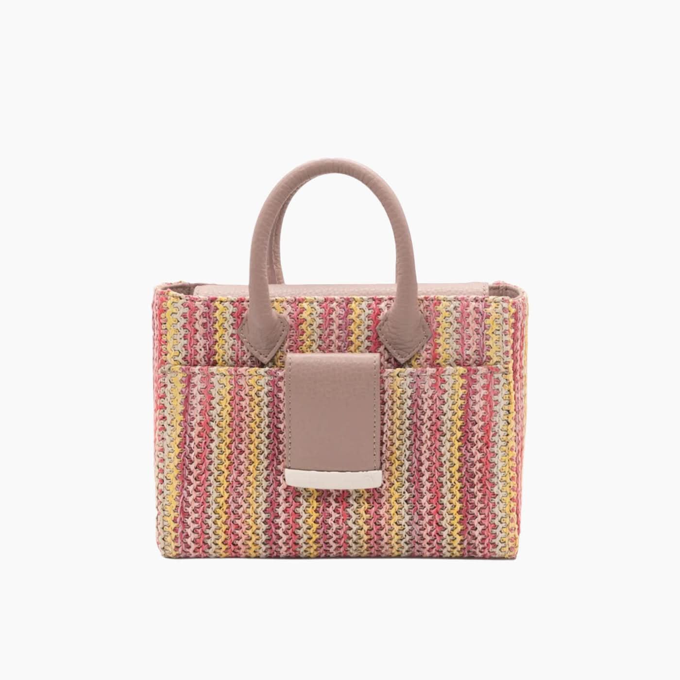 Farah Asmar Raffia Ella Mini Tote