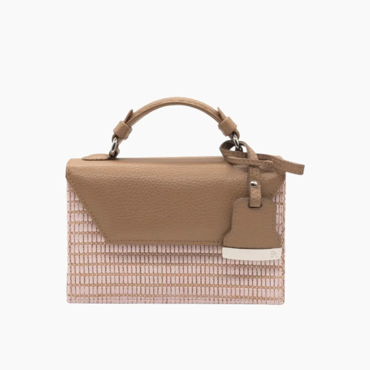 Farah Asmar Raffia Mini Cynthia Top Handle