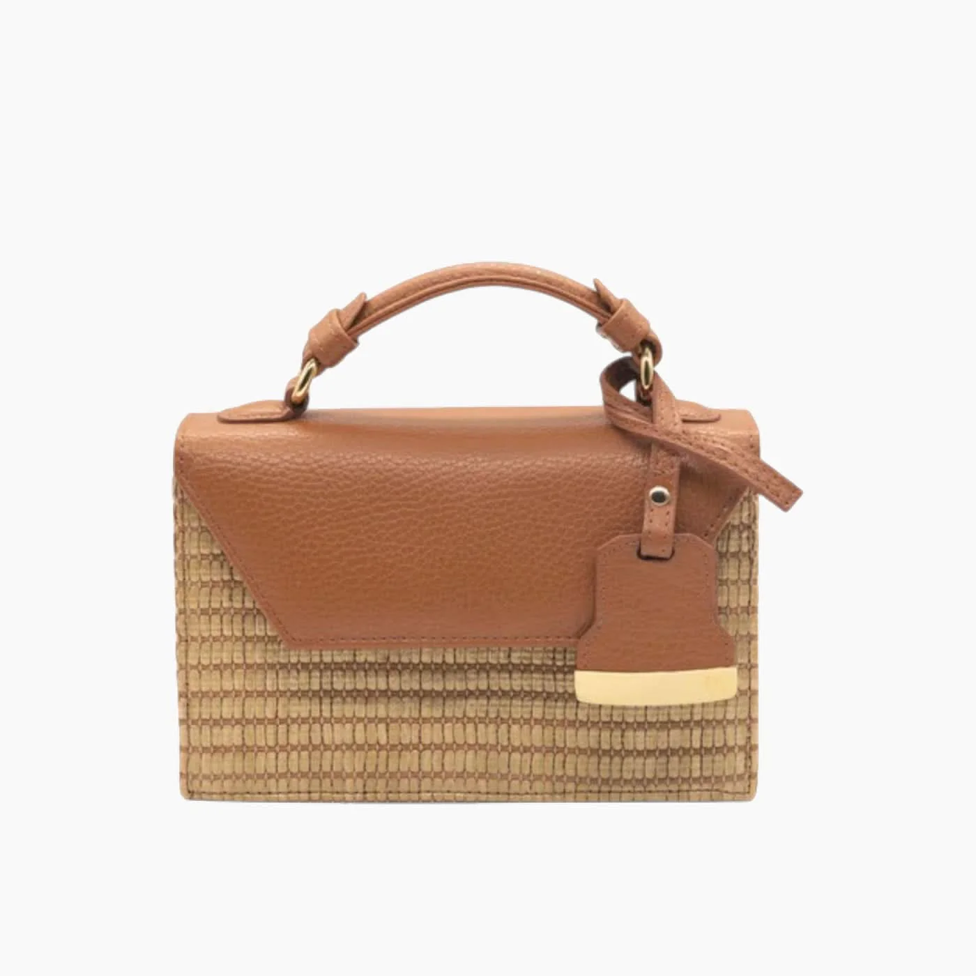 Farah Asmar Raffia Mini Cynthia Top Handle - Image 5