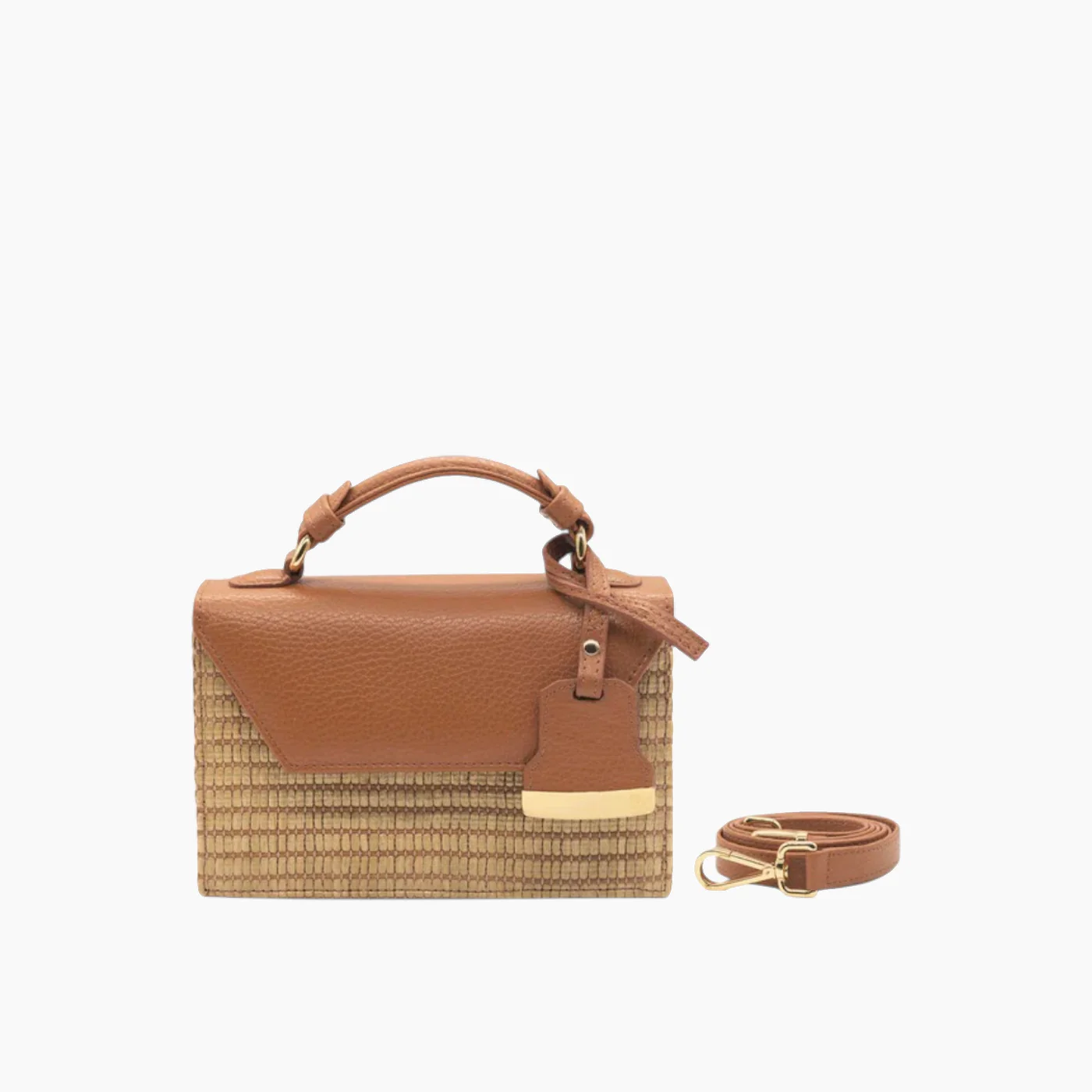 Farah Asmar Raffia Mini Cynthia Top Handle - Image 6