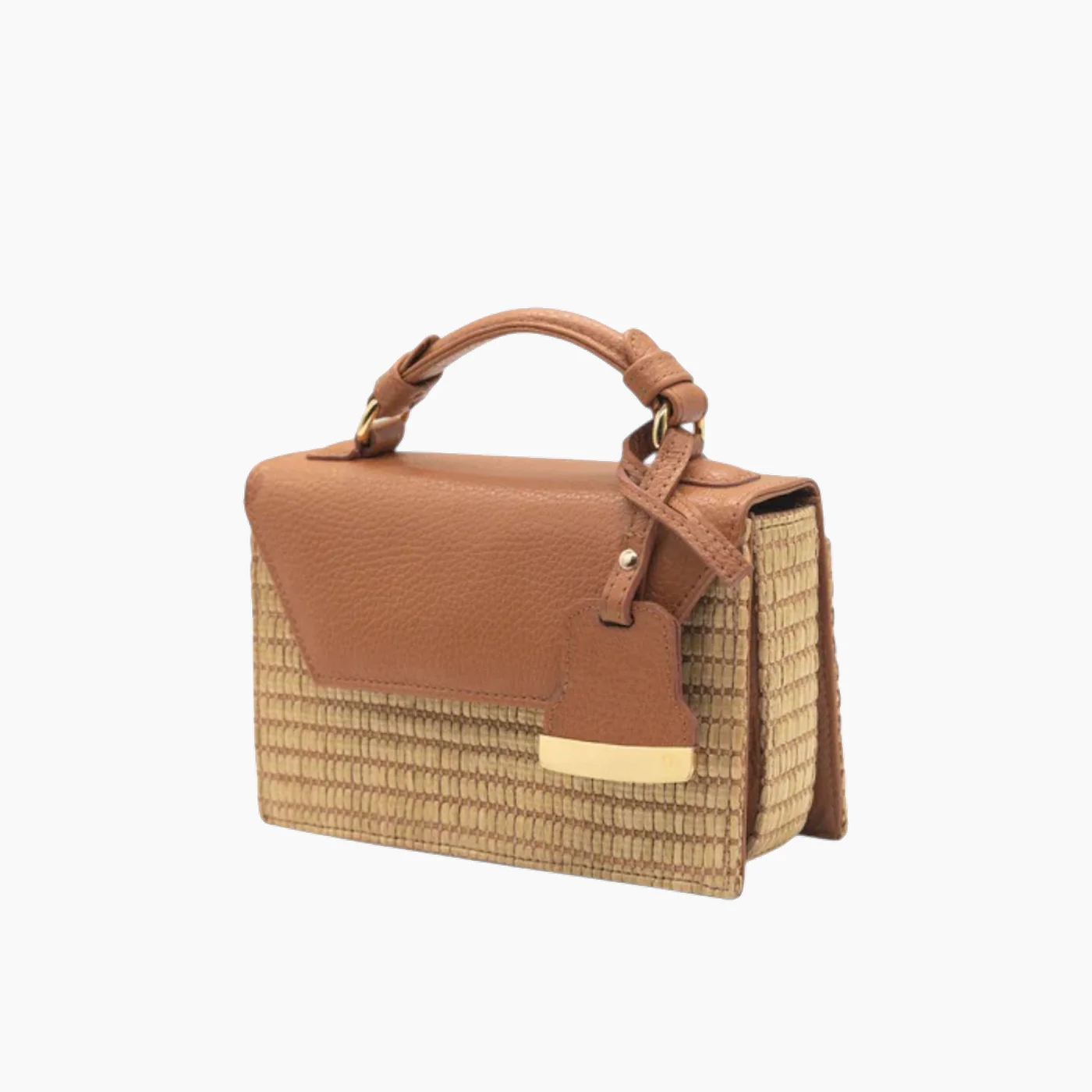 Farah Asmar Raffia Mini Cynthia Top Handle - Image 8