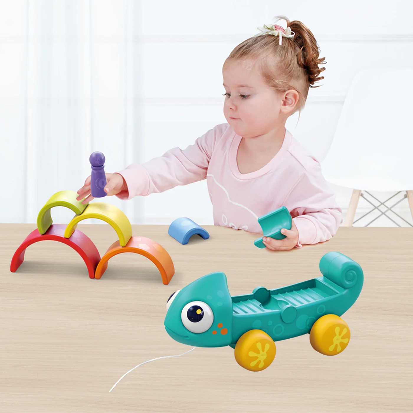 Hola Rainbow Chameleon Stacking Toy - Image 15