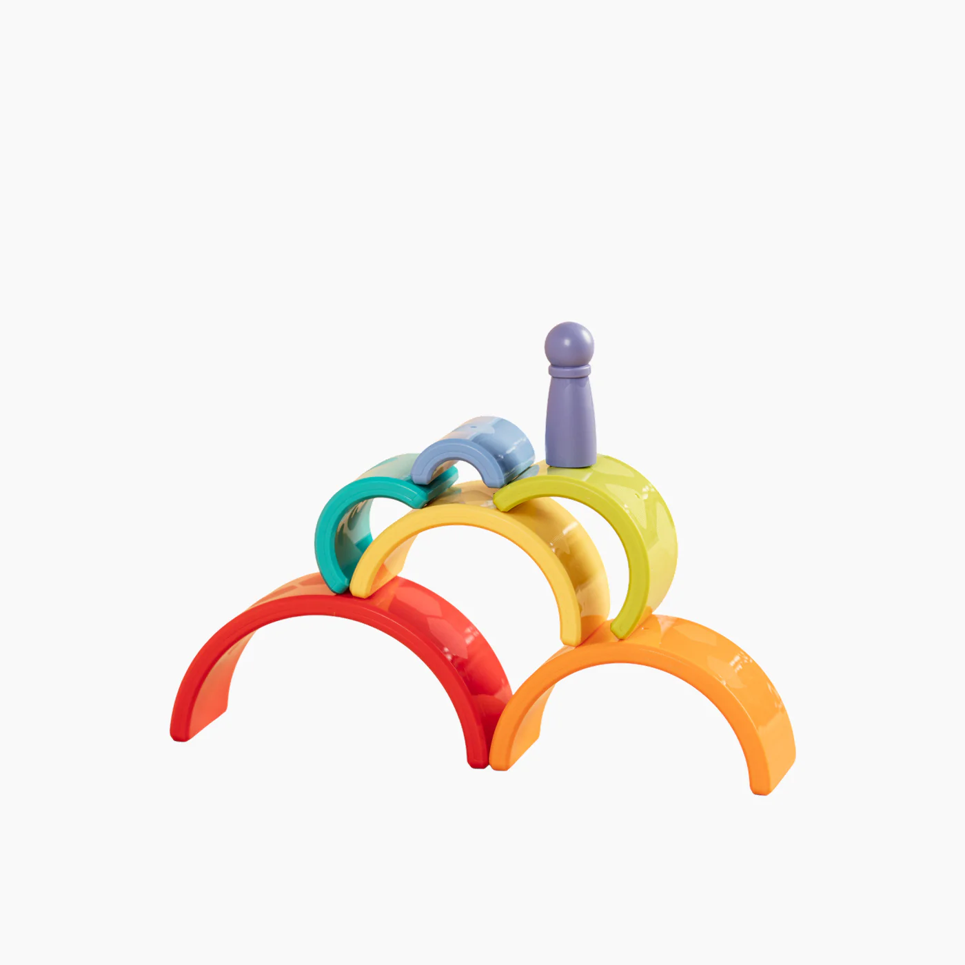 Hola Rainbow Chameleon Stacking Toy - Image 3