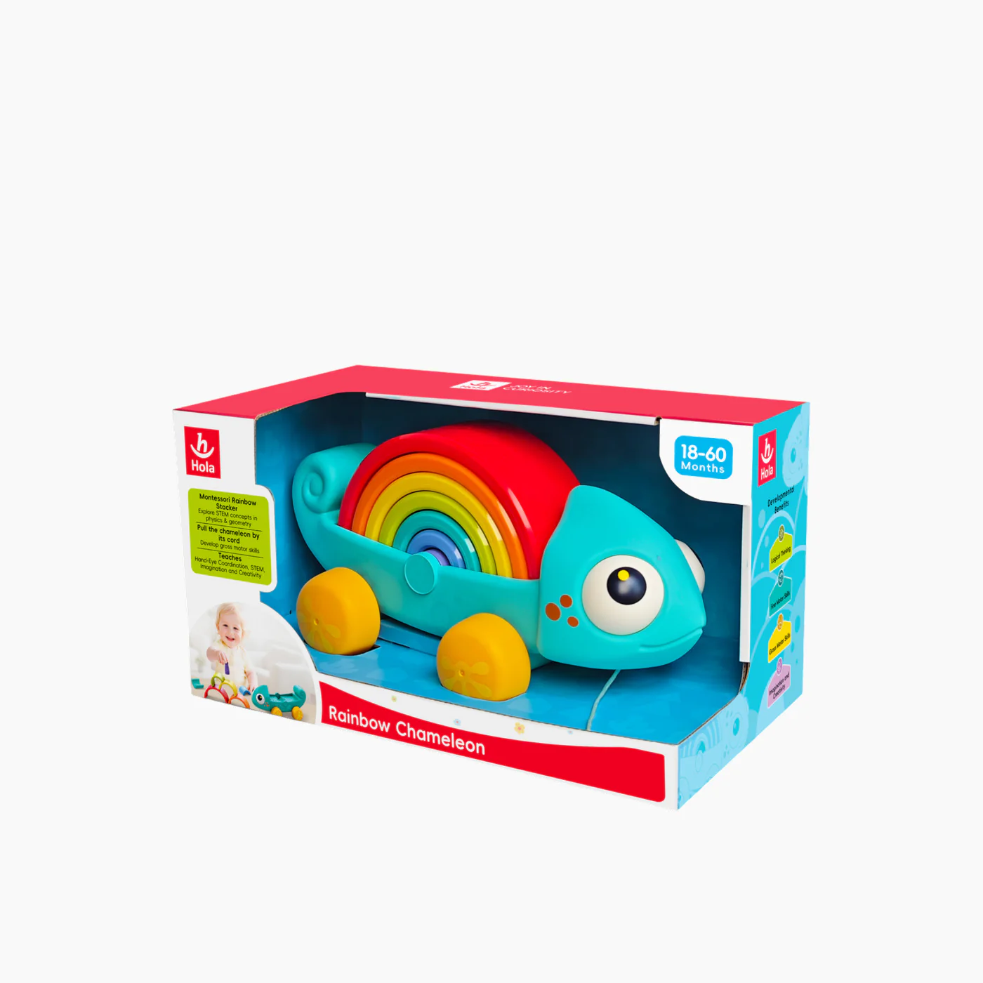 Hola Rainbow Chameleon Stacking Toy - Image 6