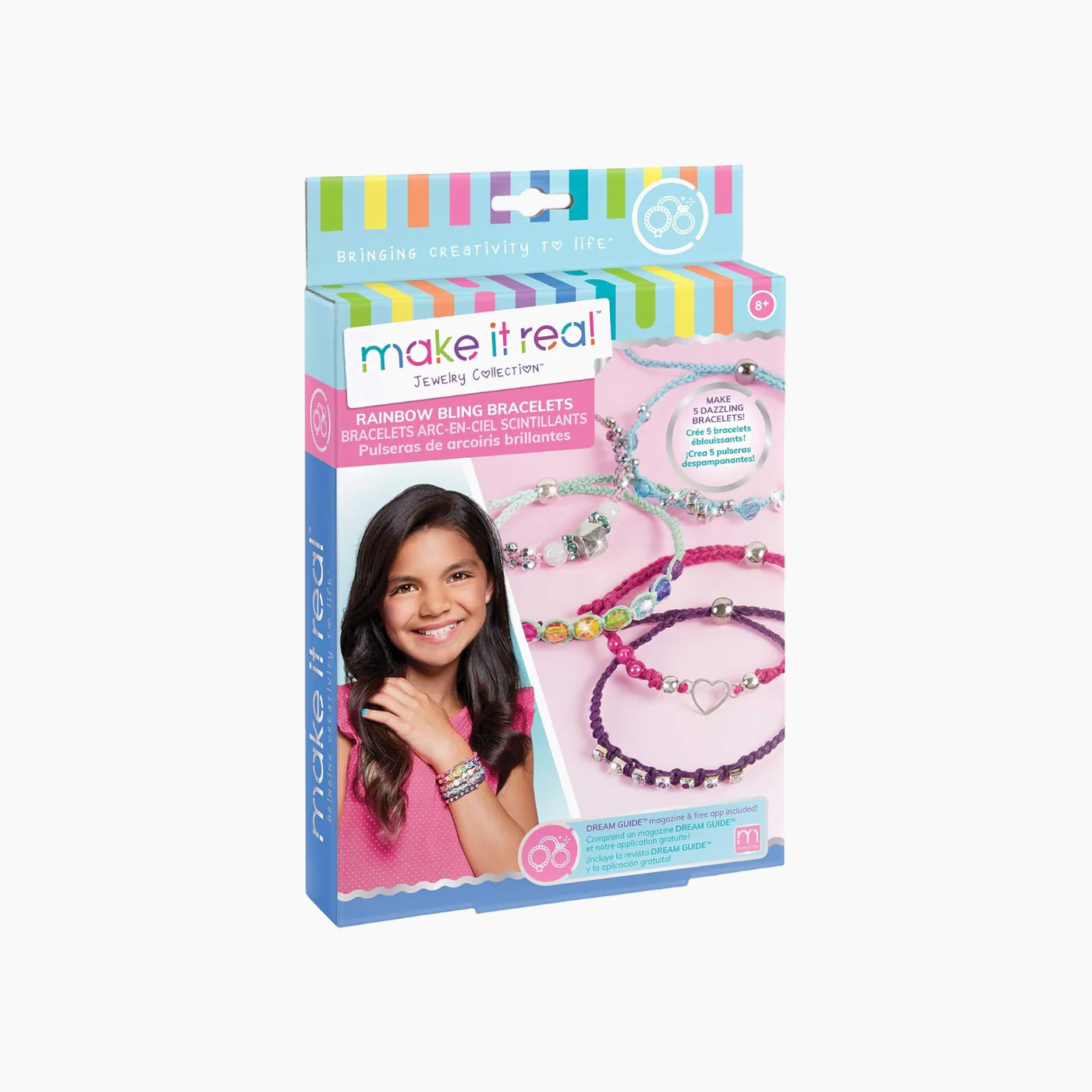 MAKE IT REAL Rainbow Bling Bracelets- 81 Pcs