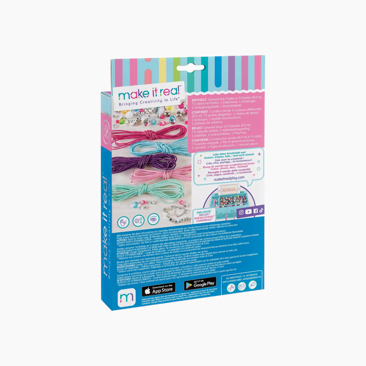 MAKE IT REAL Rainbow Bling Bracelets- 81 Pcs - Image 2