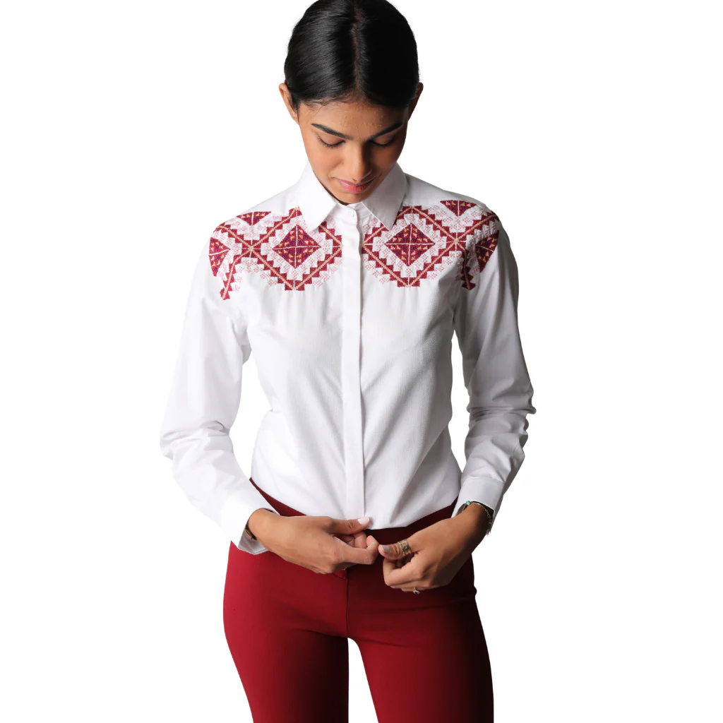 Ramz Embroidery Amulets Gaza Embroidered Shirt - Image 3