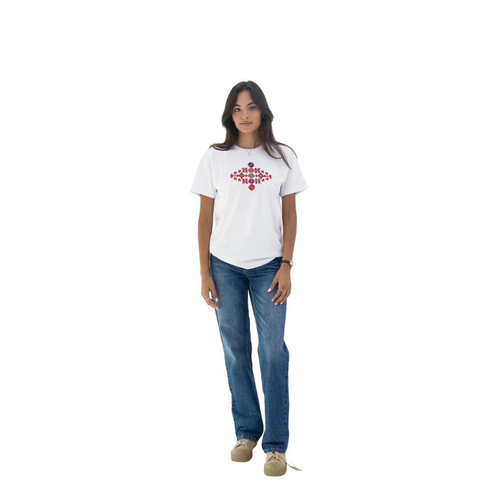 Ramz Embroidery Jaffa Blossom Embroidered T-Shirt - Image 2
