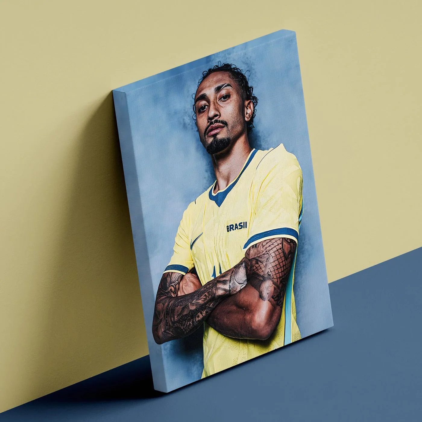 Raphinha A4 Canvas Print - Image 3