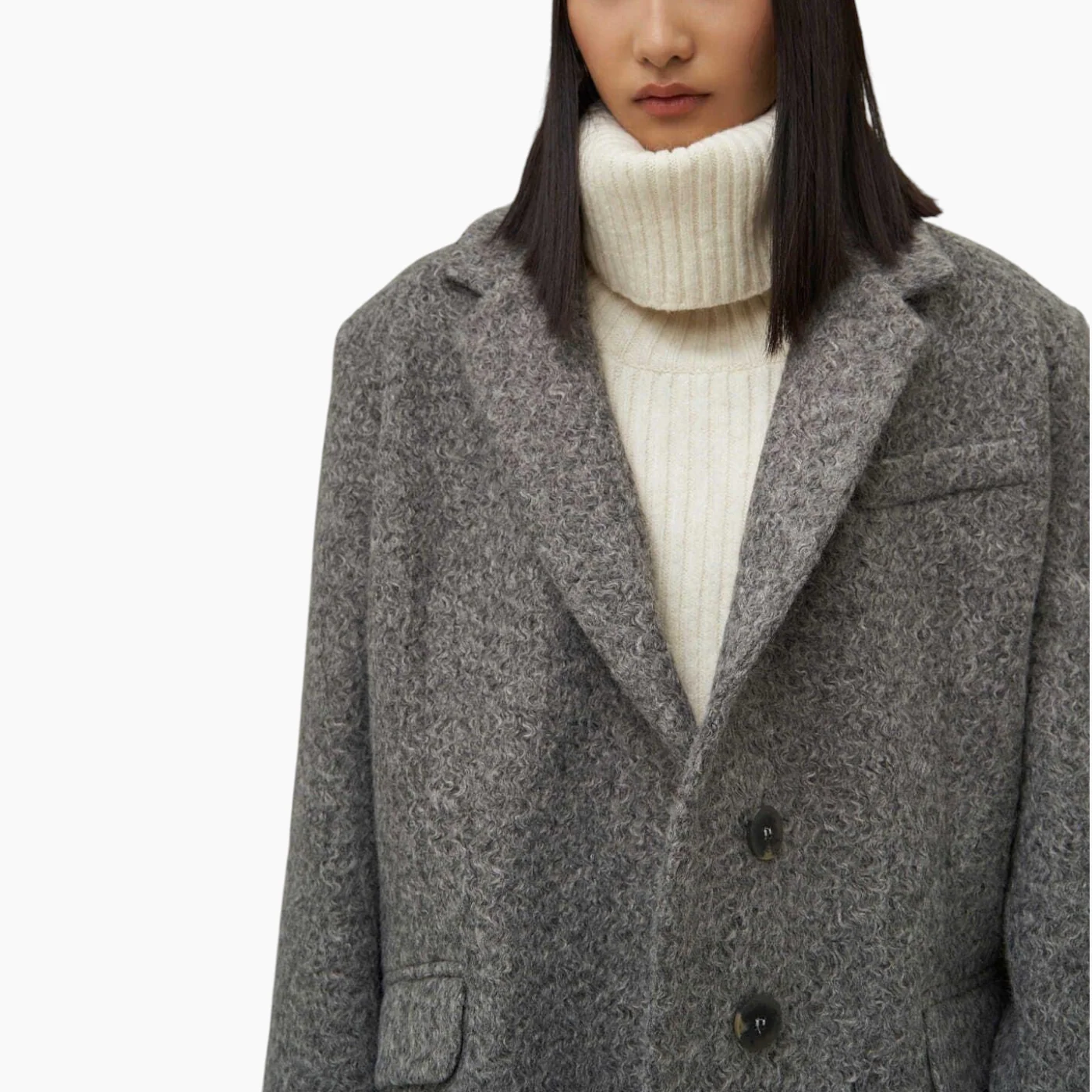 Enzo Anthracite Blazer Jacket - Image 3