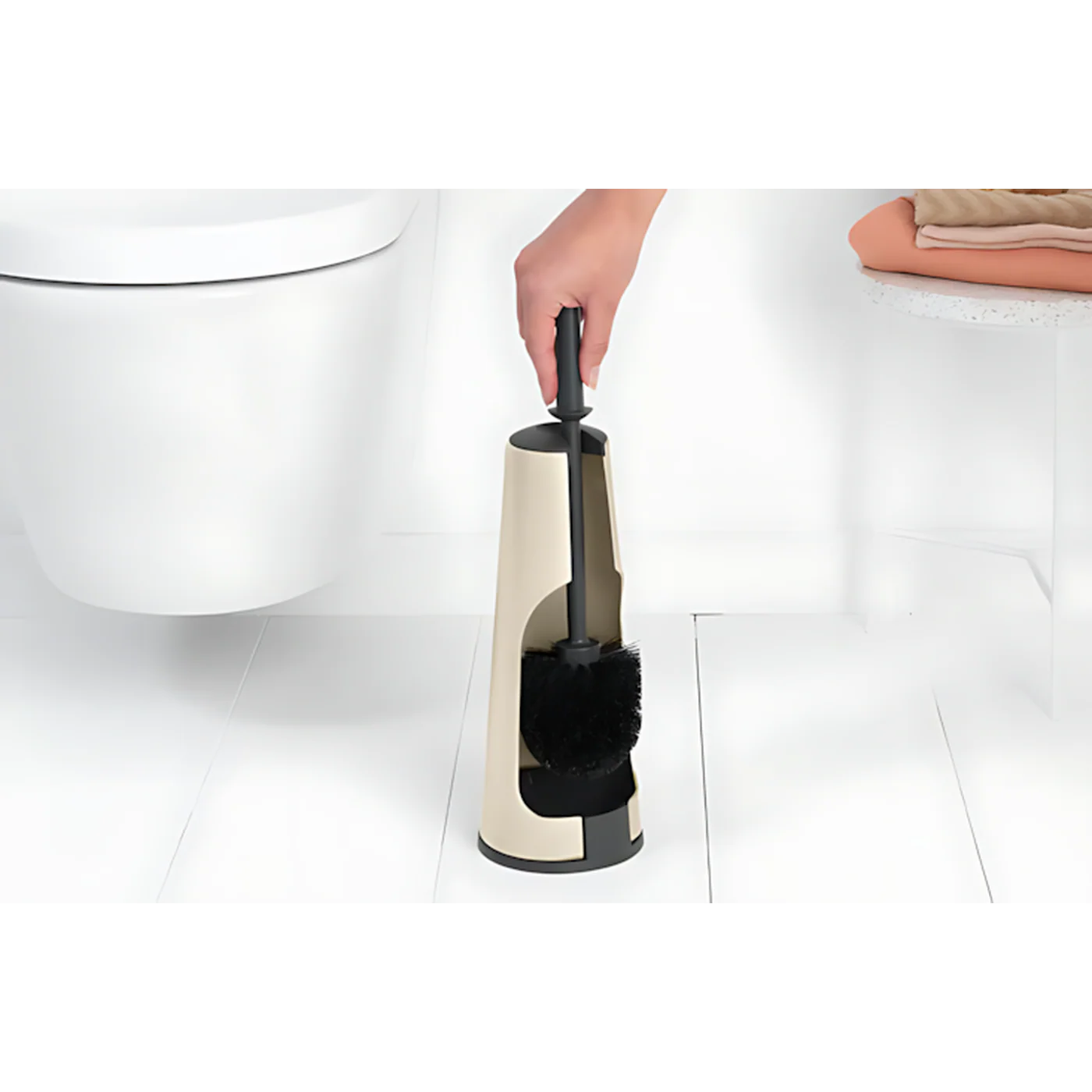 Brabantia ReNew Toilet Brush & Holder Soft Beige - Image 3