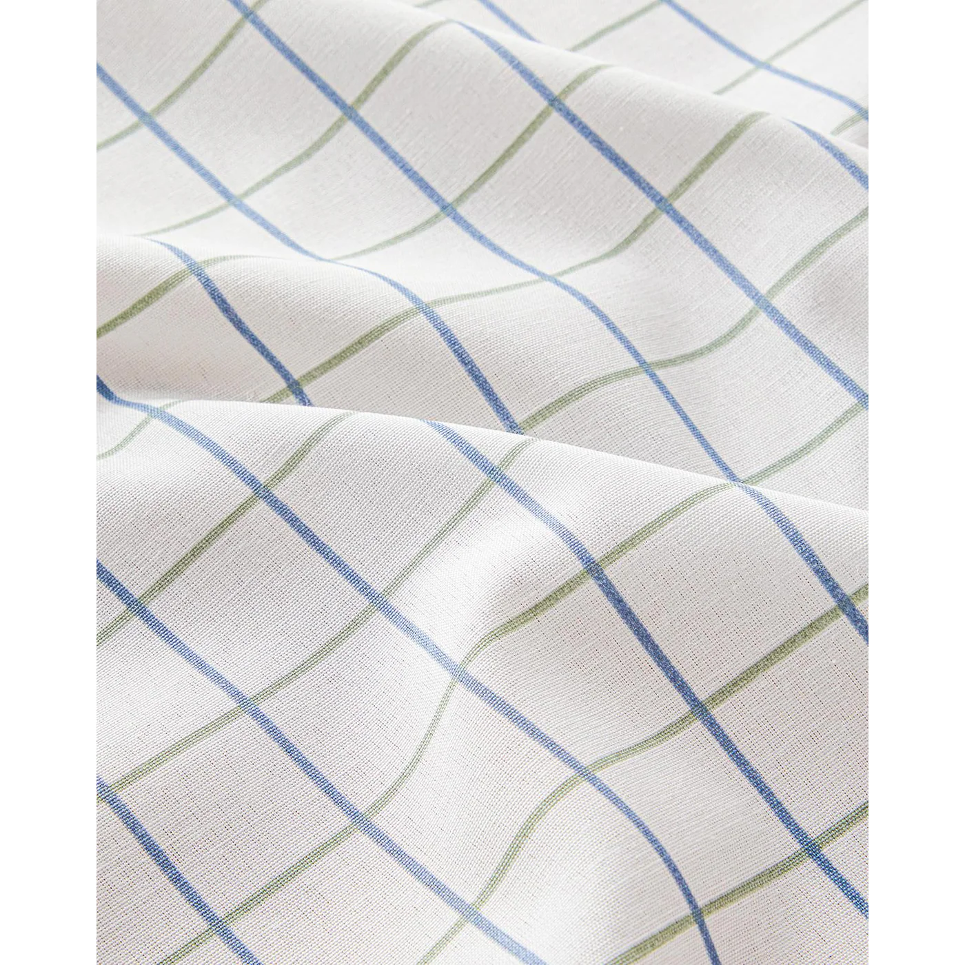 EH Living Retro Chic Polycotton Table Cloth 150x200 cm White - Blue - Image 3