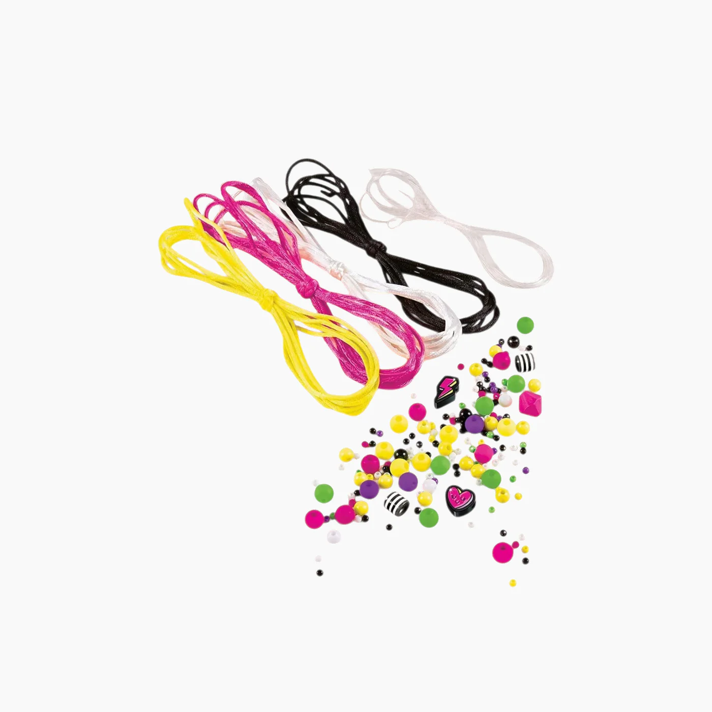MAKE IT REAL Retro Neon Black And White Bracelets- 175 Pcs - Image 2