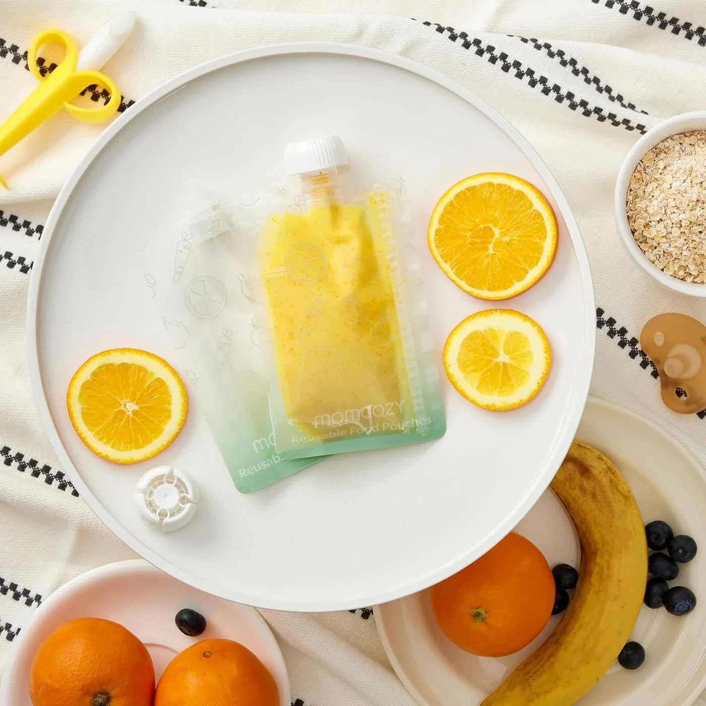 MOMCOZY Reusable Baby Food Pouches Pack Of 10 - Image 10