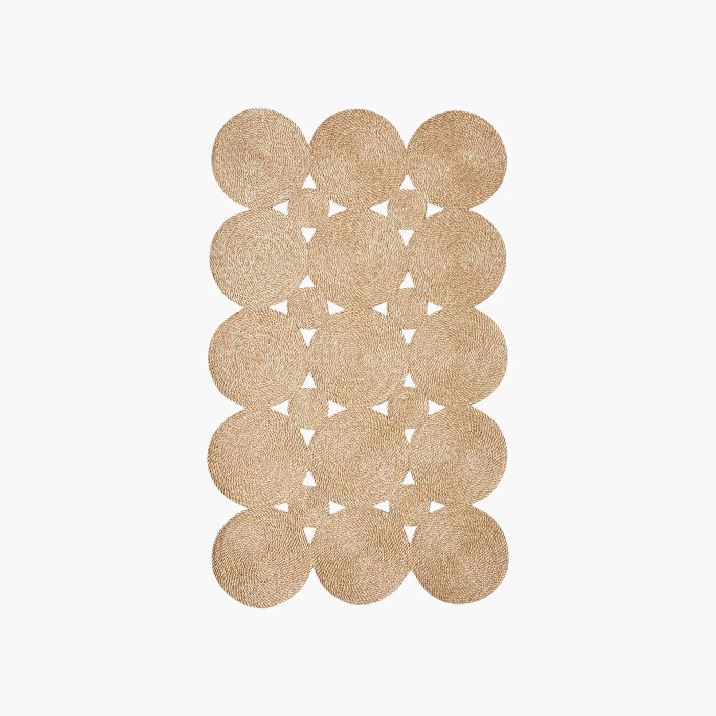 EH Living Ring Decorative Jute Rug Natural