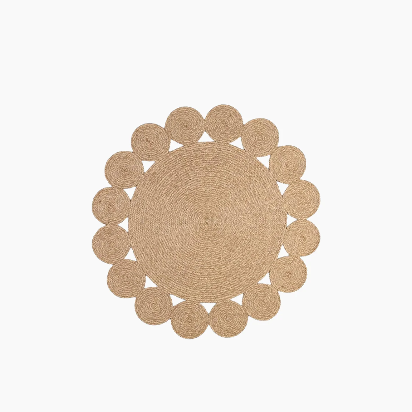 EH Living Ring Decorative Jute Rug Natural - Image 4