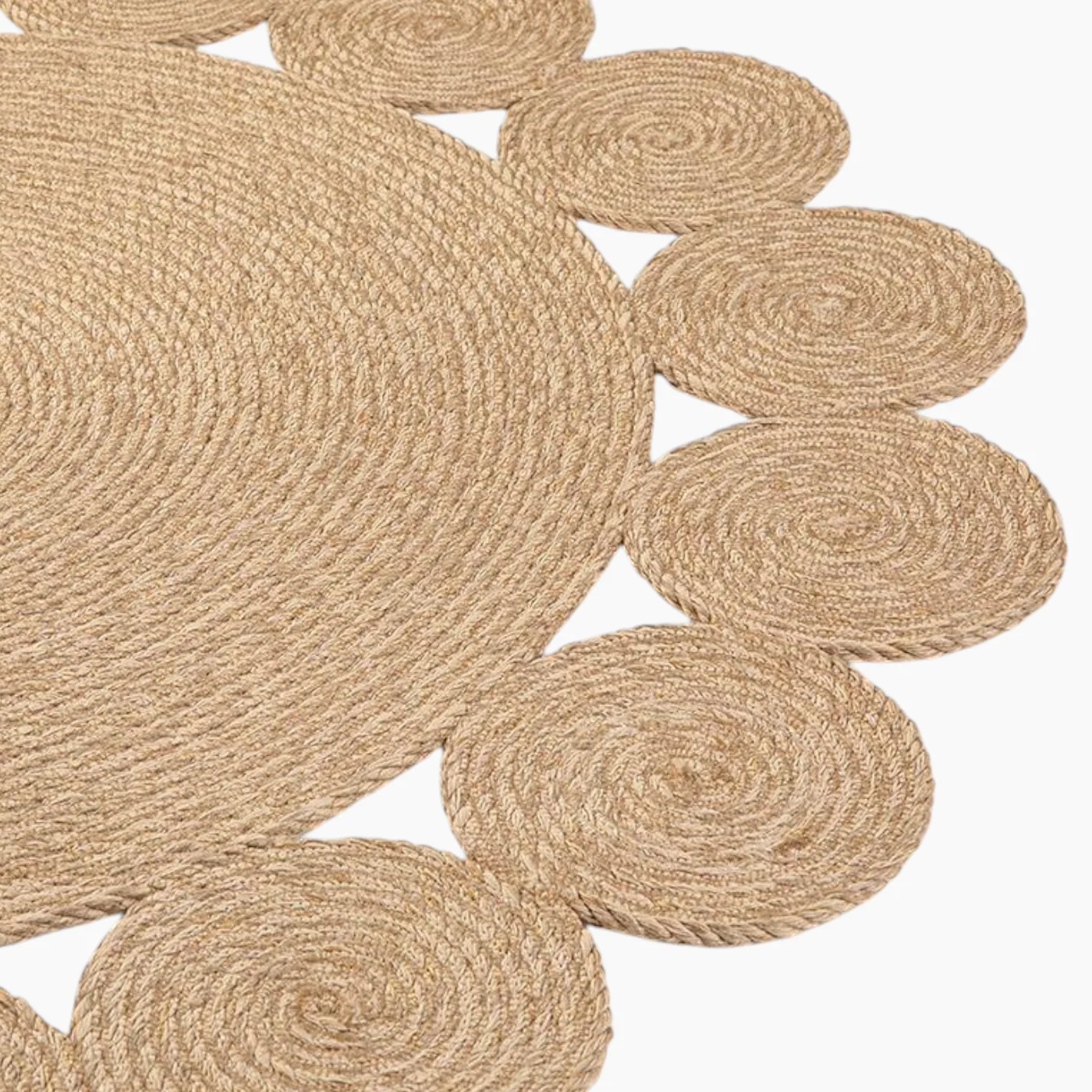 EH Living Ring Decorative Jute Rug Natural - Image 5