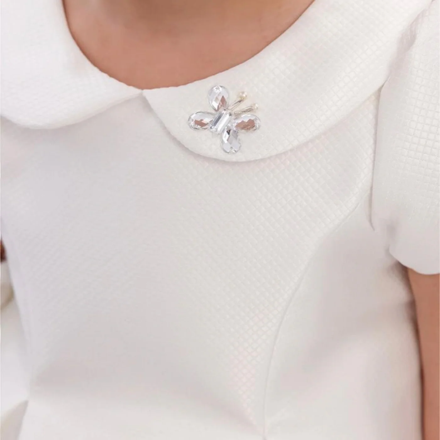 Riva The Elegance in White Tiered Tulle Gown - Image 2