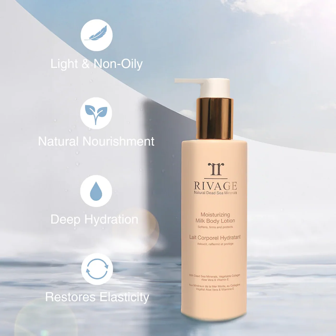 Rivage Moisturizing Milk Body Lotion - Image 2