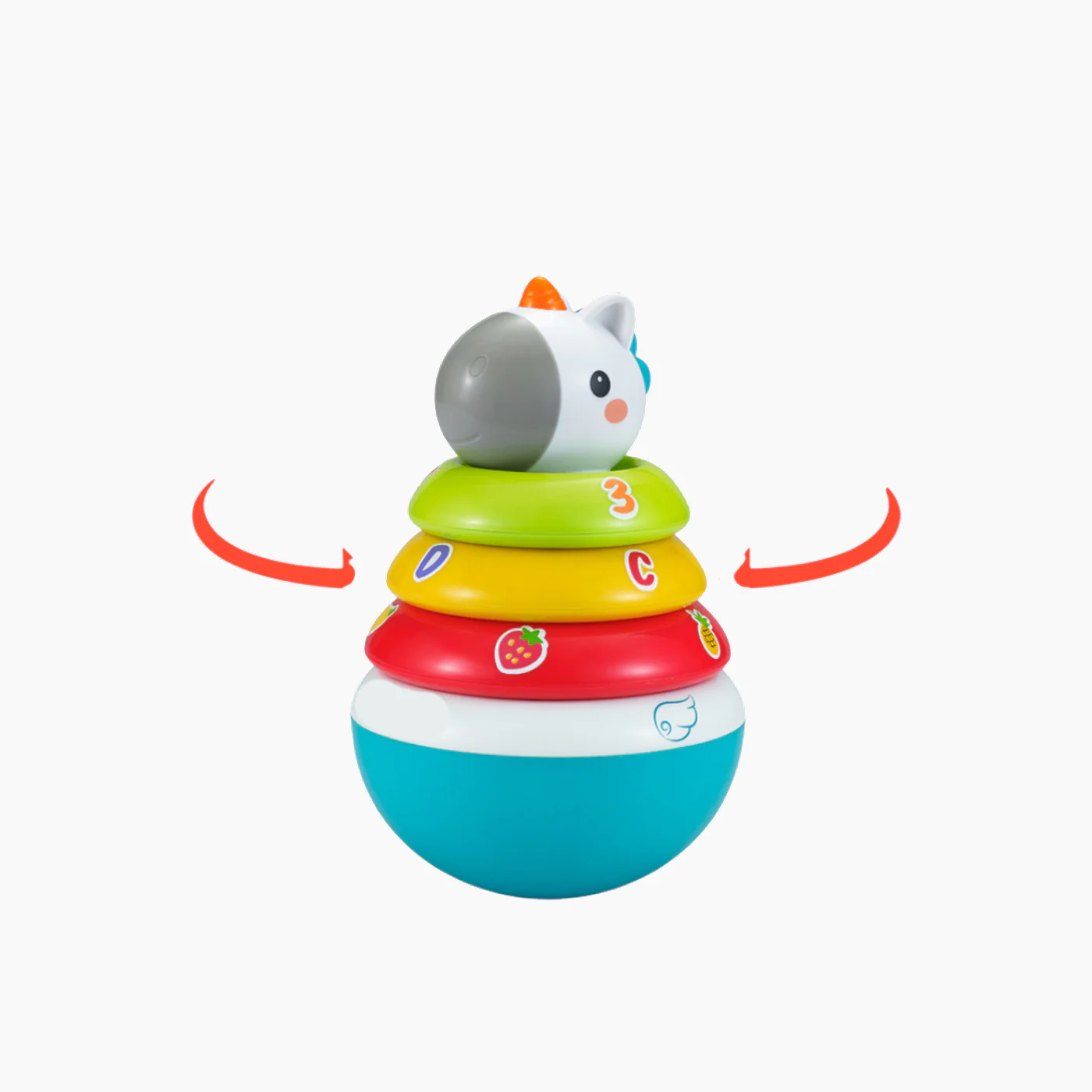 Hola Roly-Poly Unicorn Baby Toy - Image 2