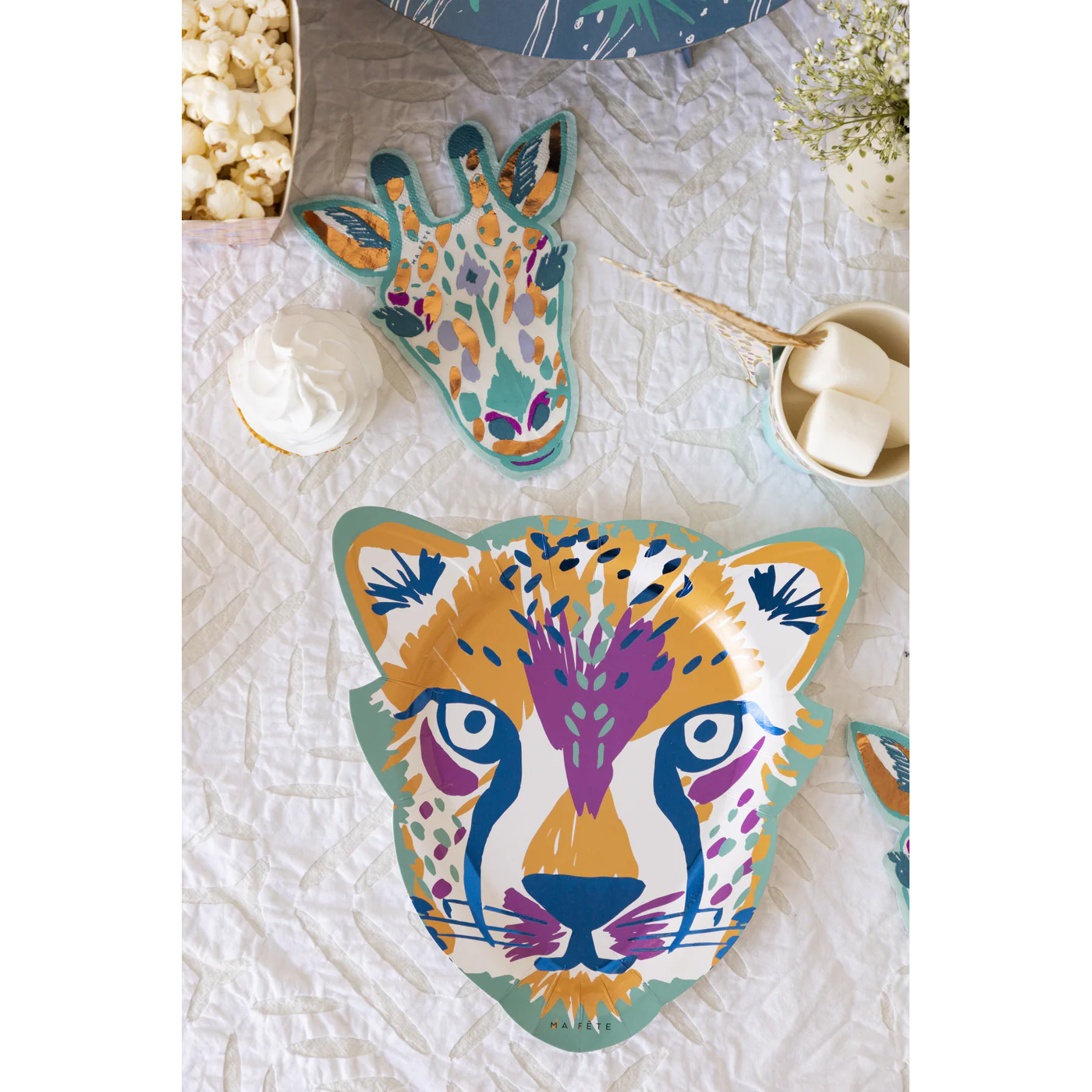 Ma Fete Safari Cheetah Plates - Set of 8 - Image 3