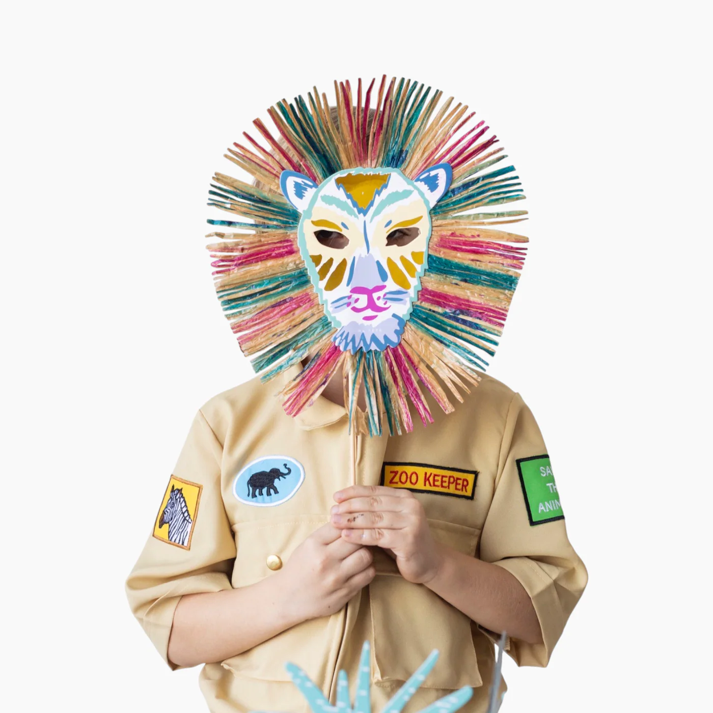 Ma Fete Safari Lion Masks - Set of 4 - Image 3