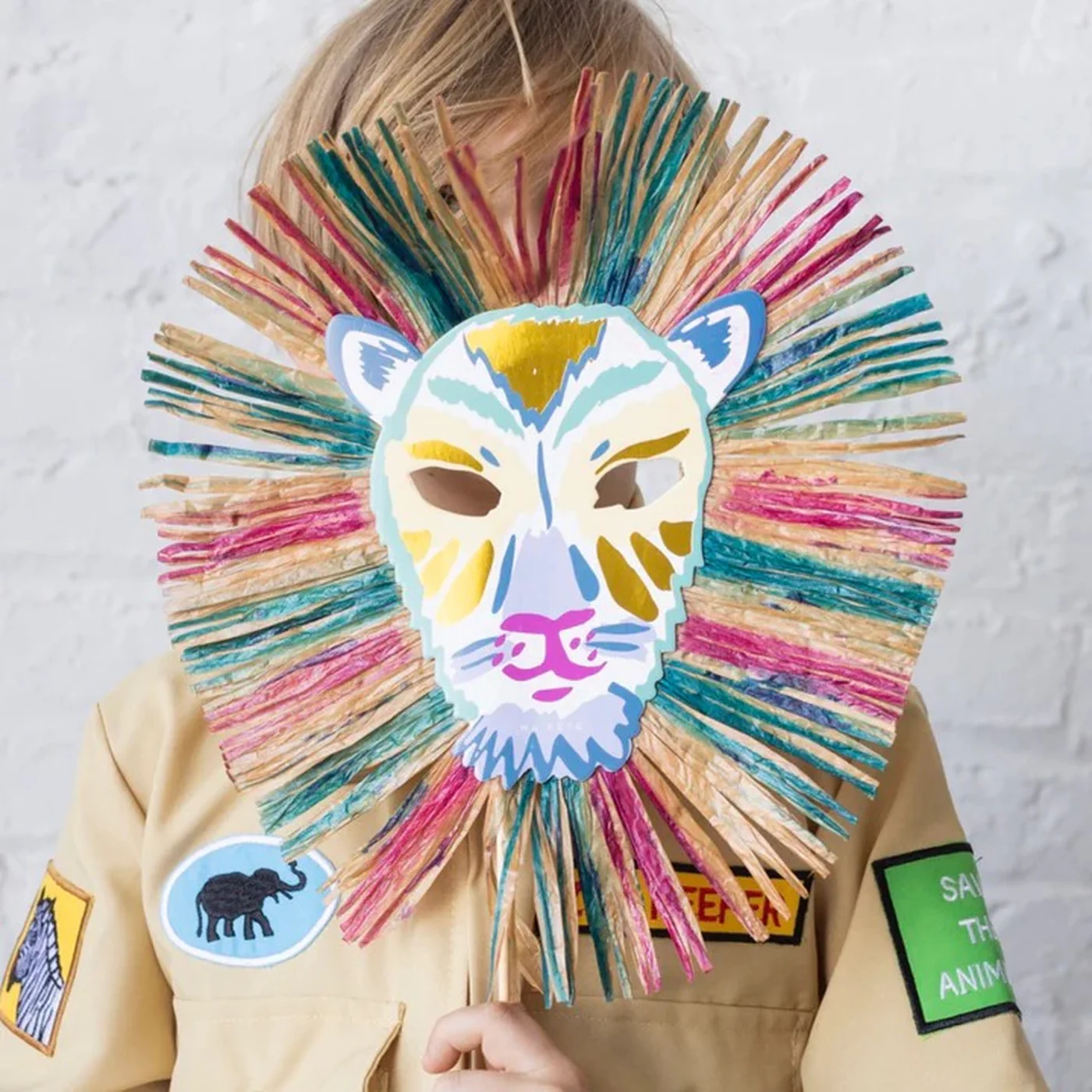 Ma Fete Safari Lion Masks - Set of 4 - Image 4