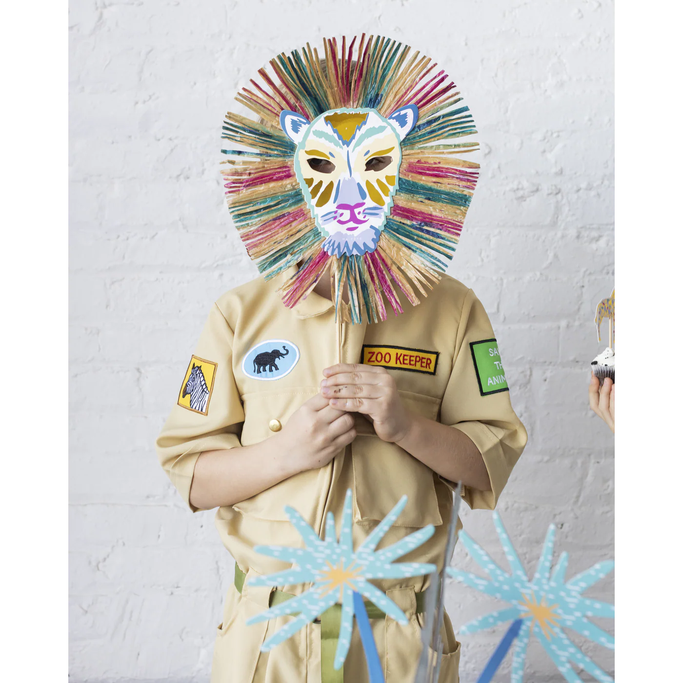 Ma Fete Safari Lion Masks - Set of 4 - Image 5