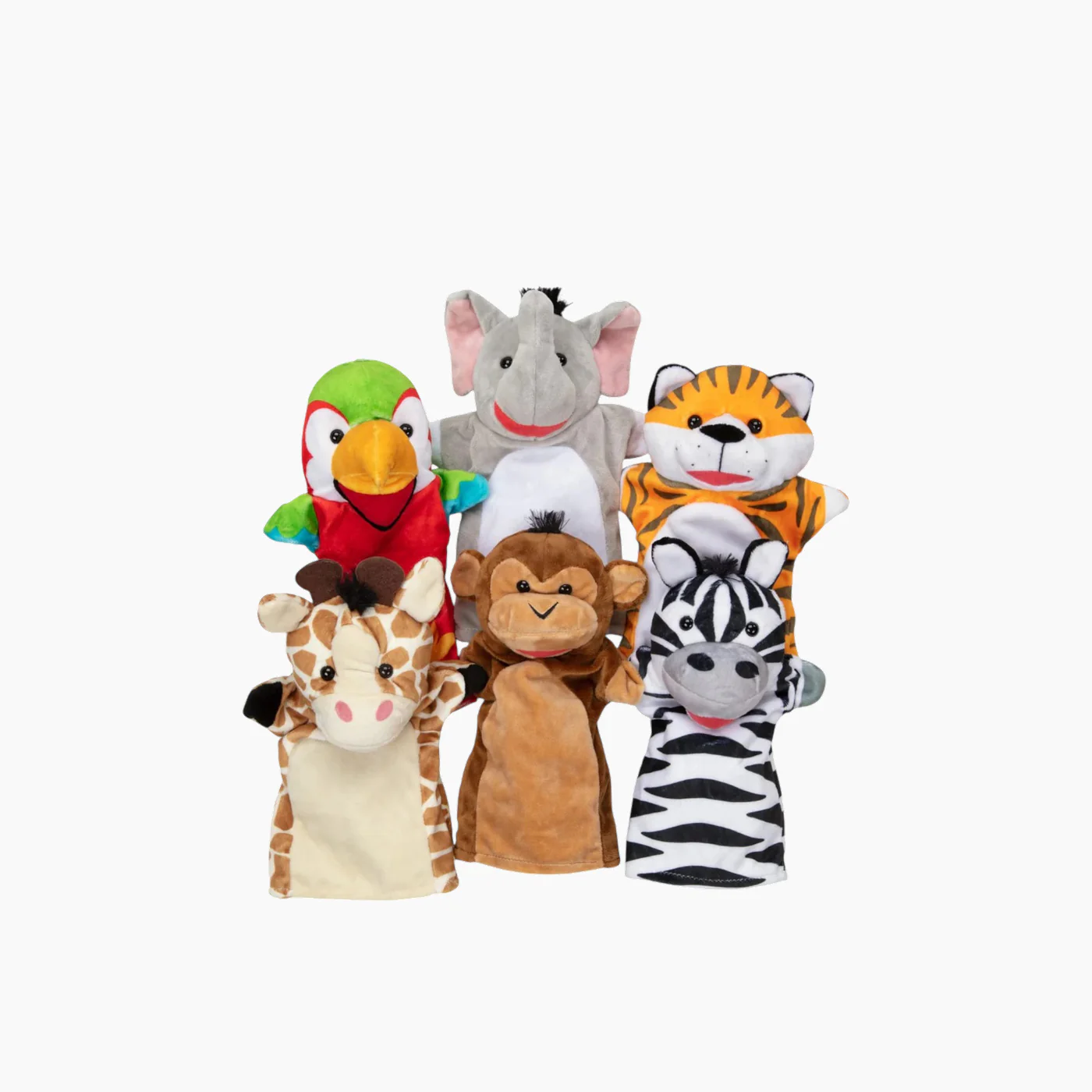 PLUSH Safari uddies Hand Puppet 6 Pieces - Image 4