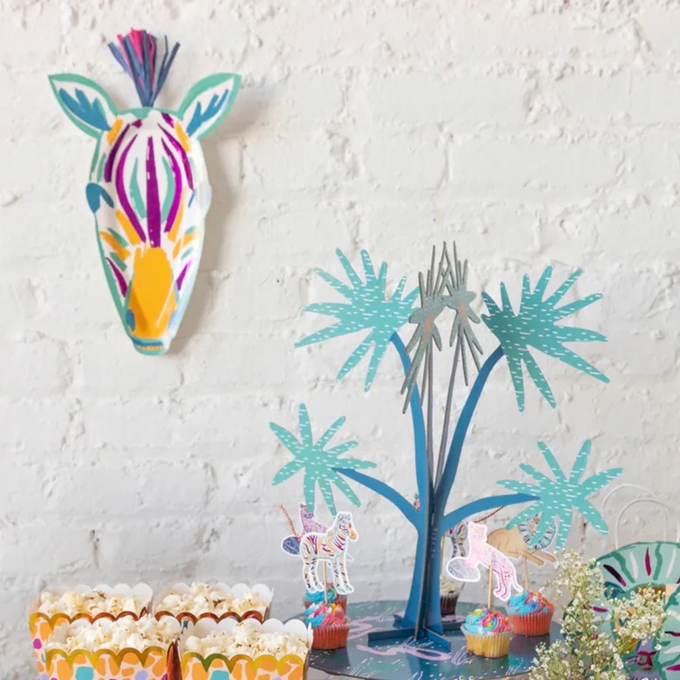 Ma Fete Safari Zebra Platters - Pack of 4 - Image 3