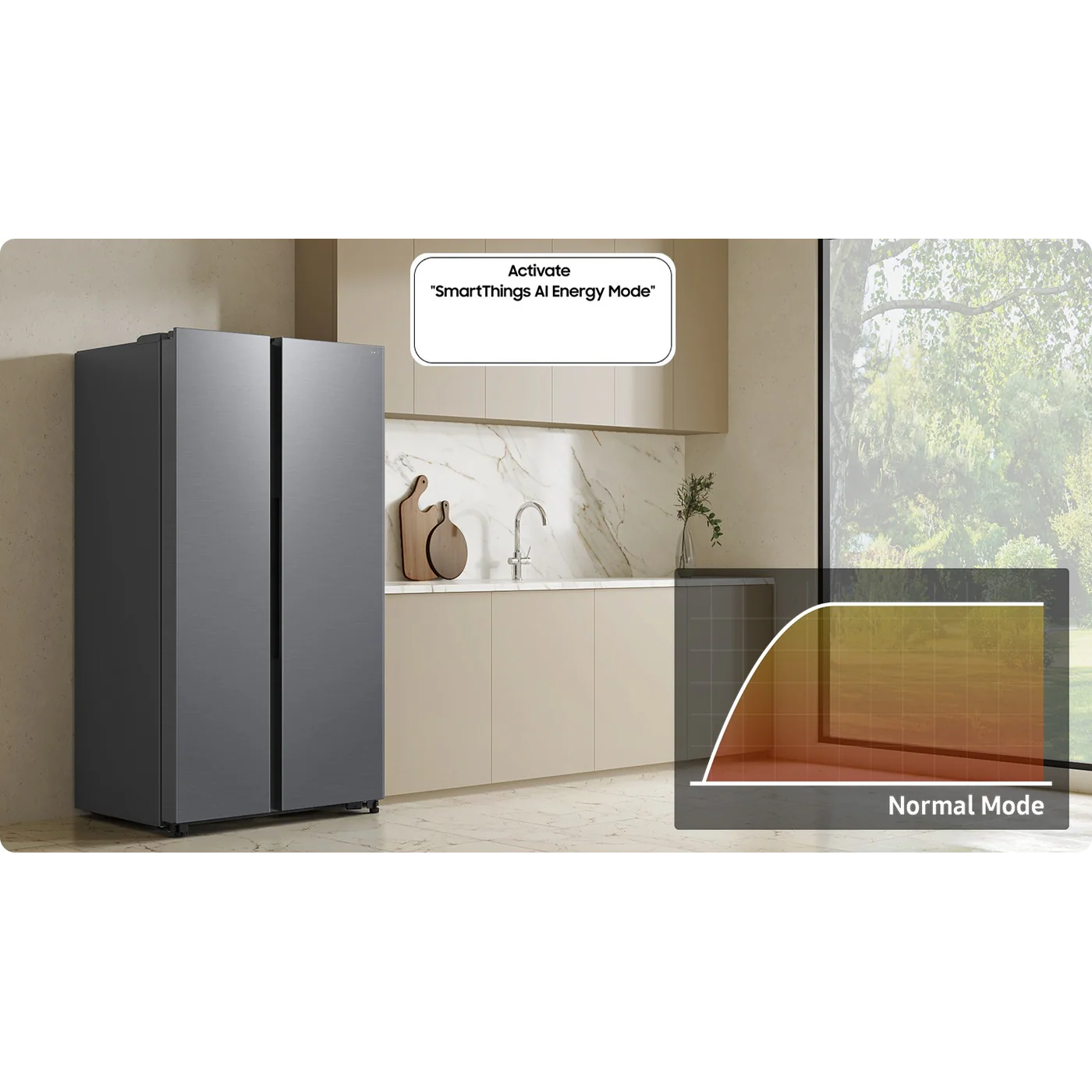 Samsung Bespoke AI Refrigerator SBS AI Energy mode - Image 13