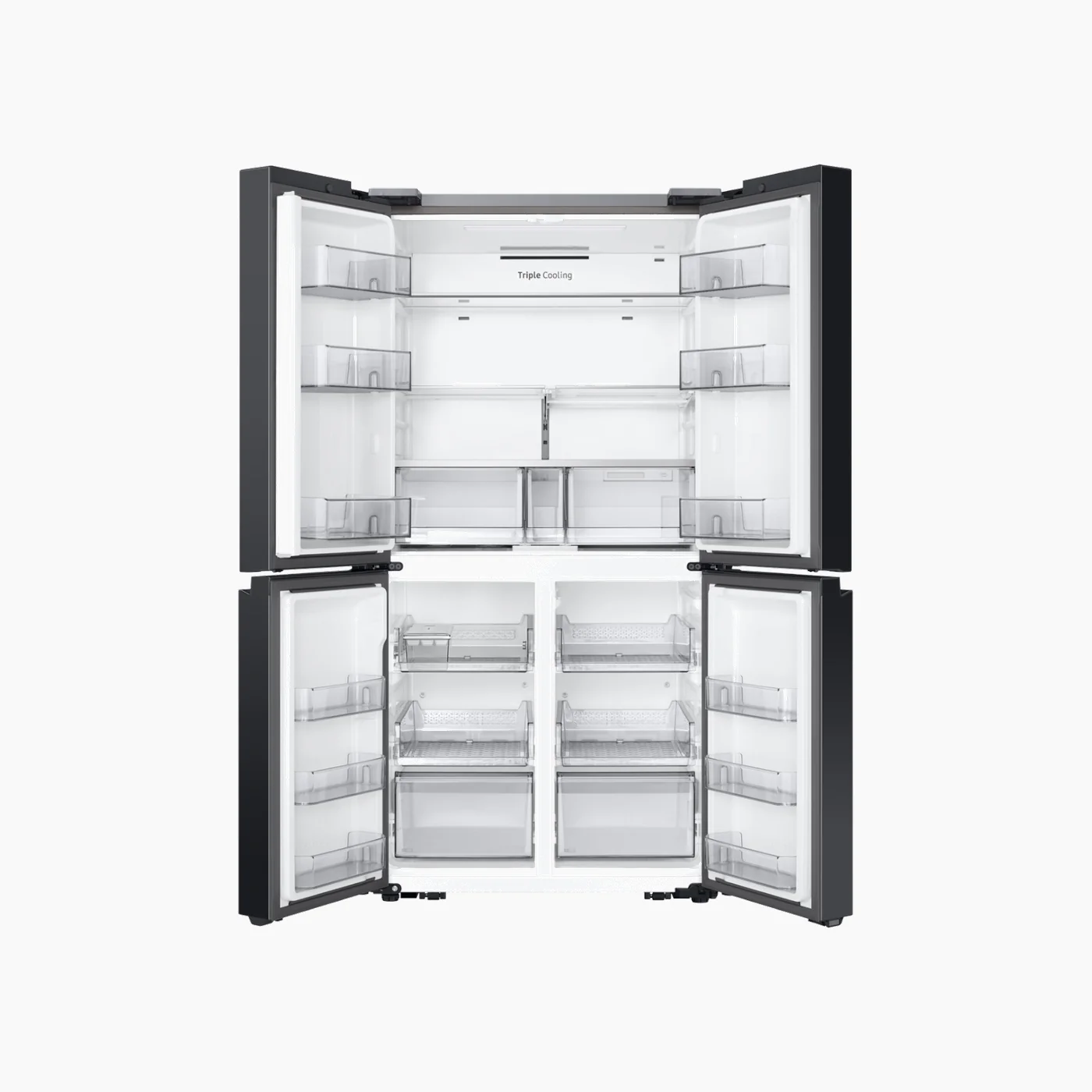 Samsung Bespoke T Style Black Glass French Door Refrigerator, 602L - Image 5