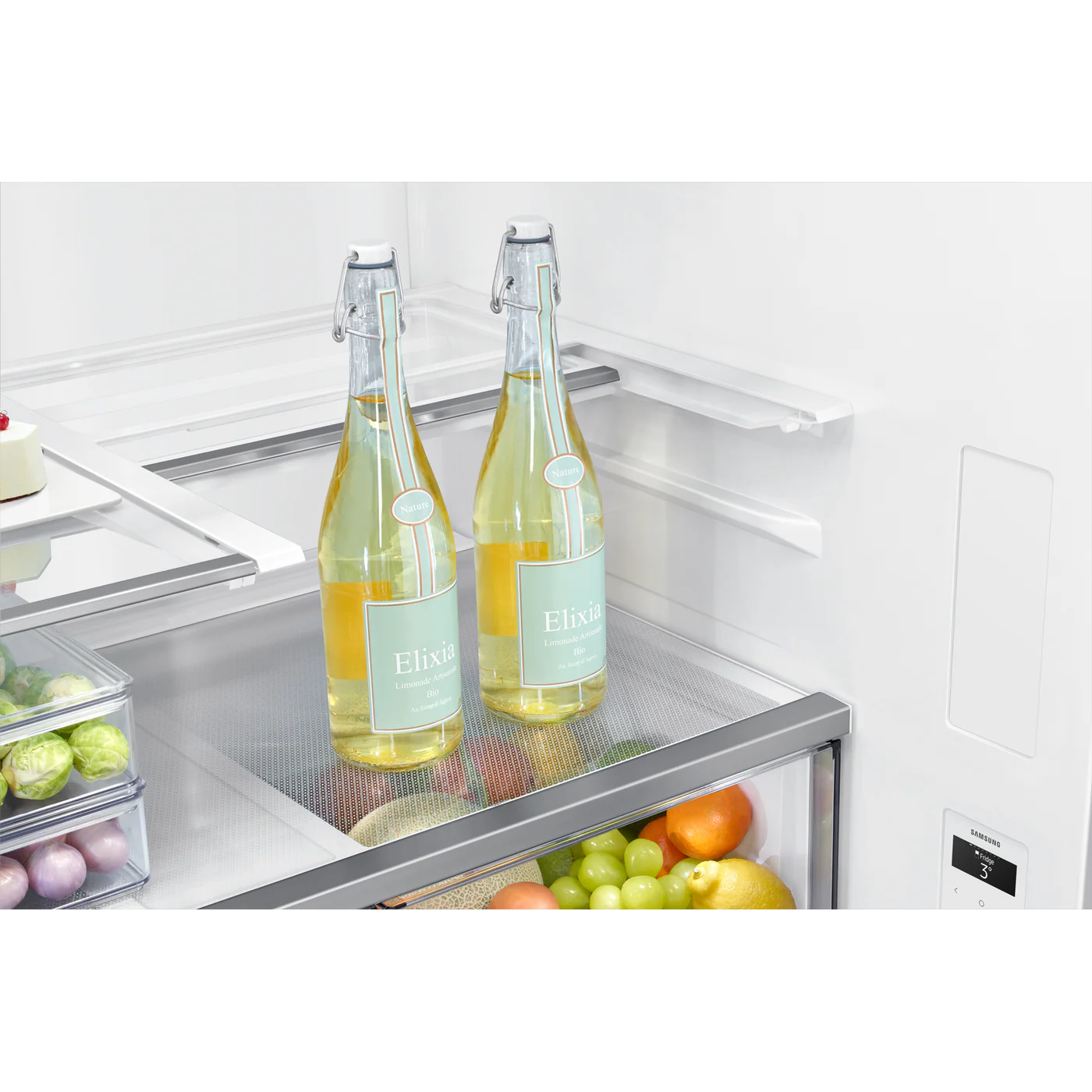 Samsung Bespoke T Style Black Glass French Door Refrigerator, 602L - Image 9